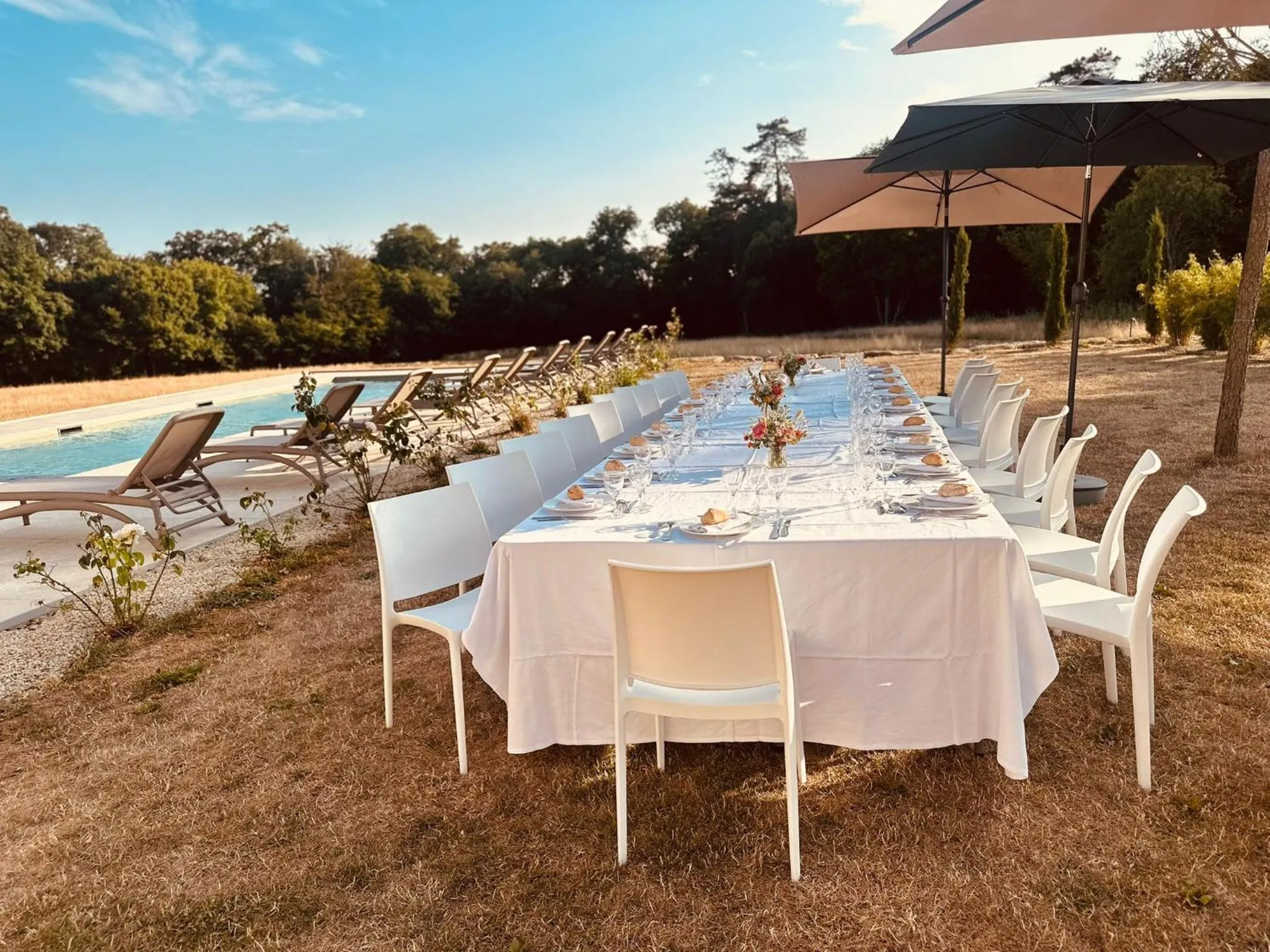 Swimming pool in Domaine de l'Ecorcerie