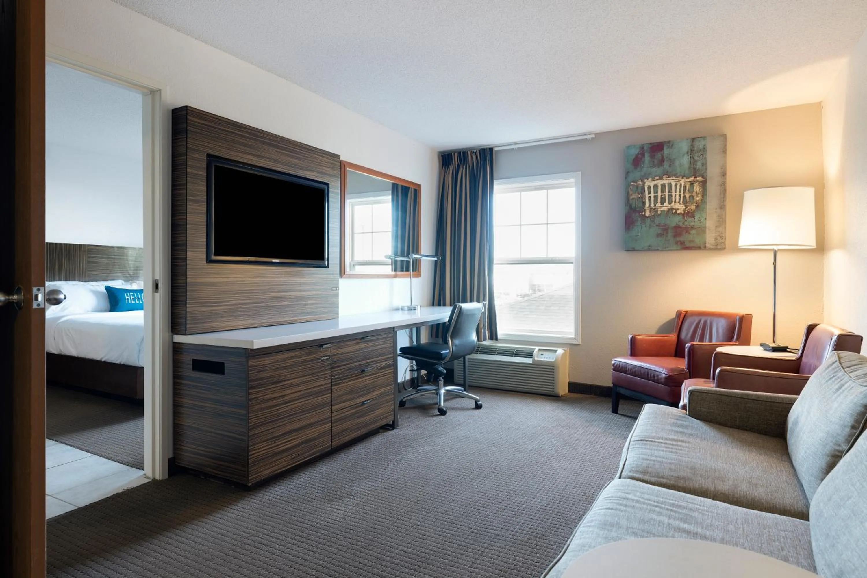 Seating area in Redwood Lodge