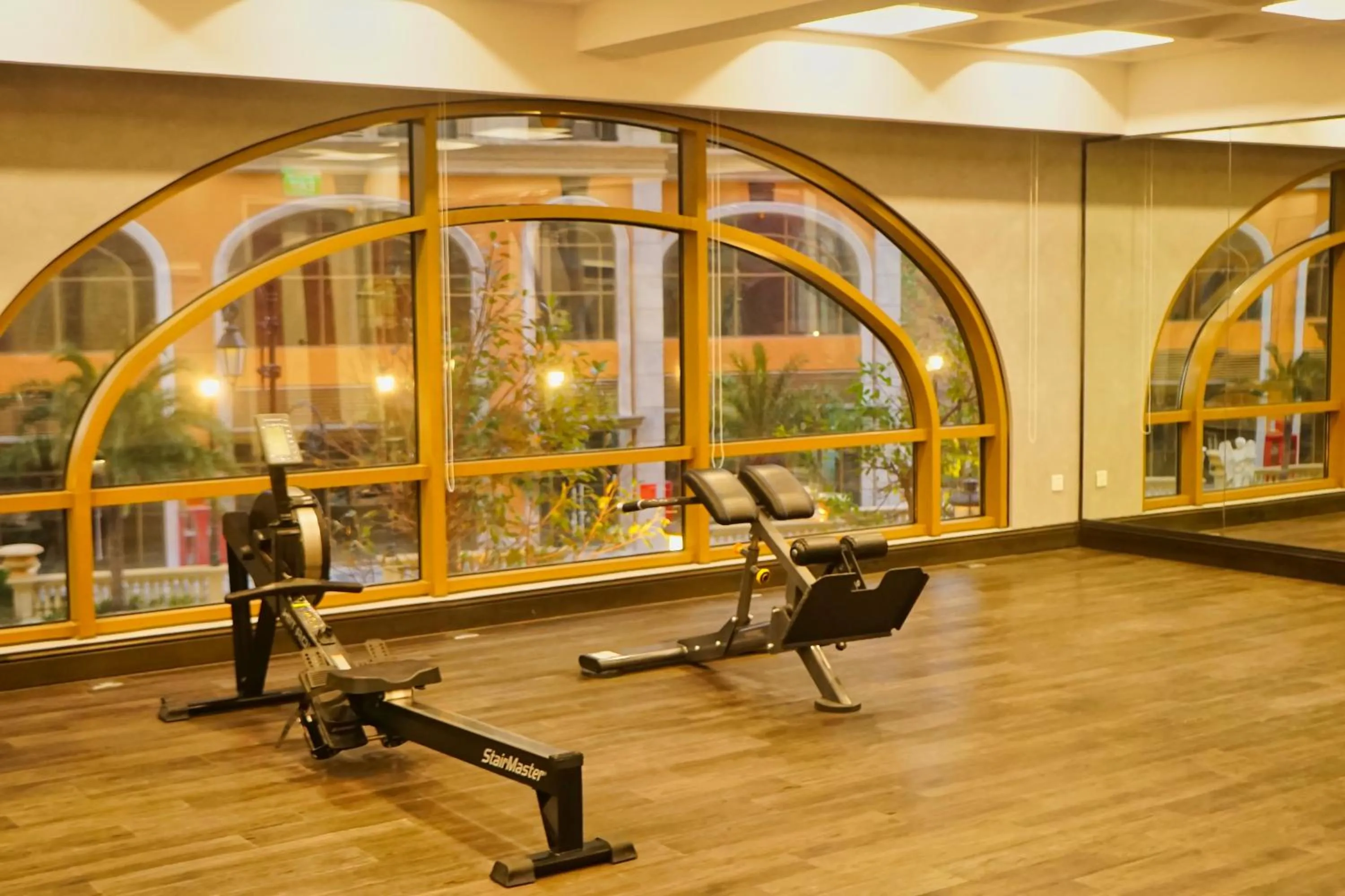 Fitness centre/facilities in We Young Apartments by HOFs - Fireworks & Ocean view