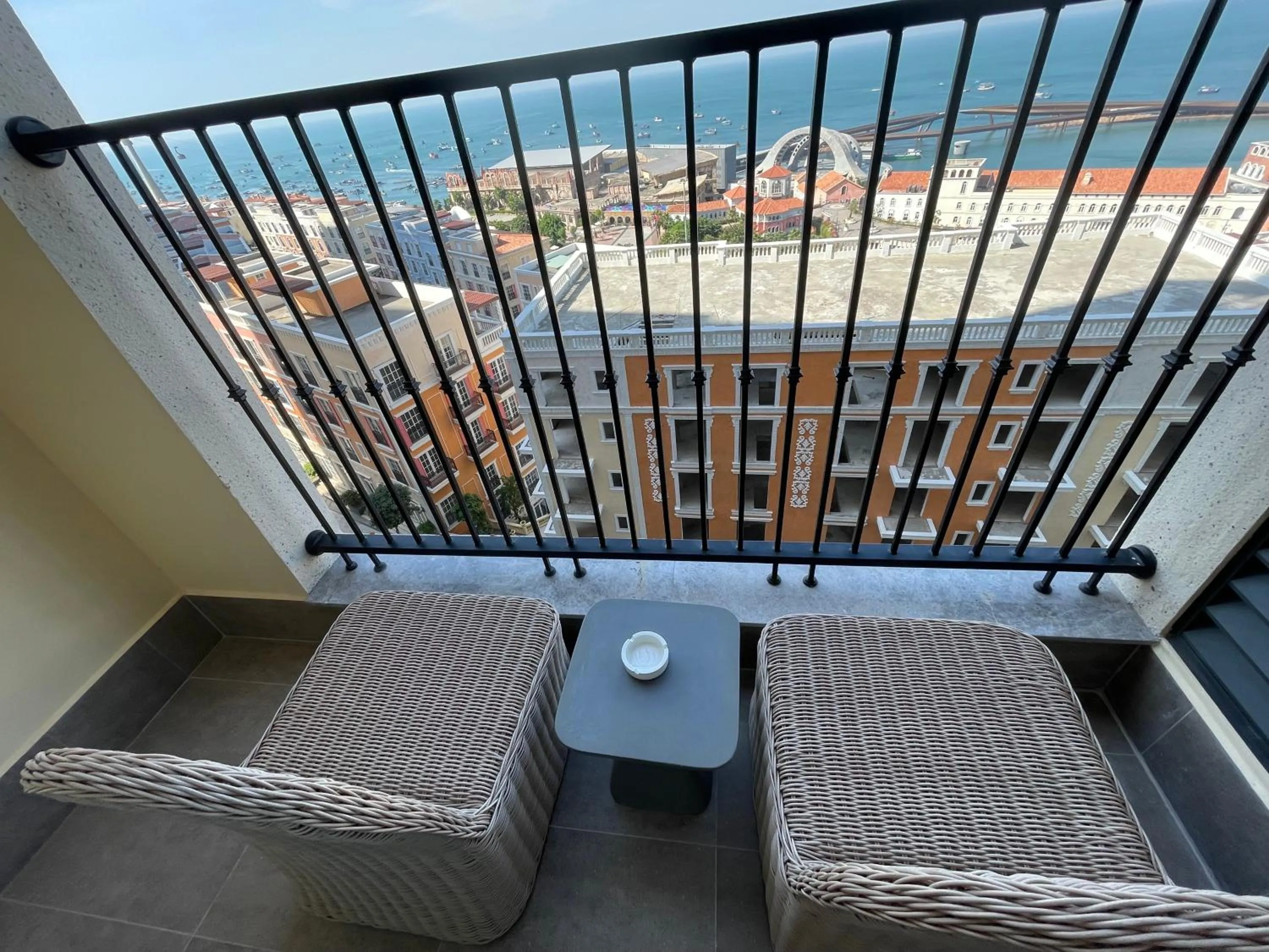 Balcony/Terrace in We Young Apartments by HOFs - Fireworks & Ocean view