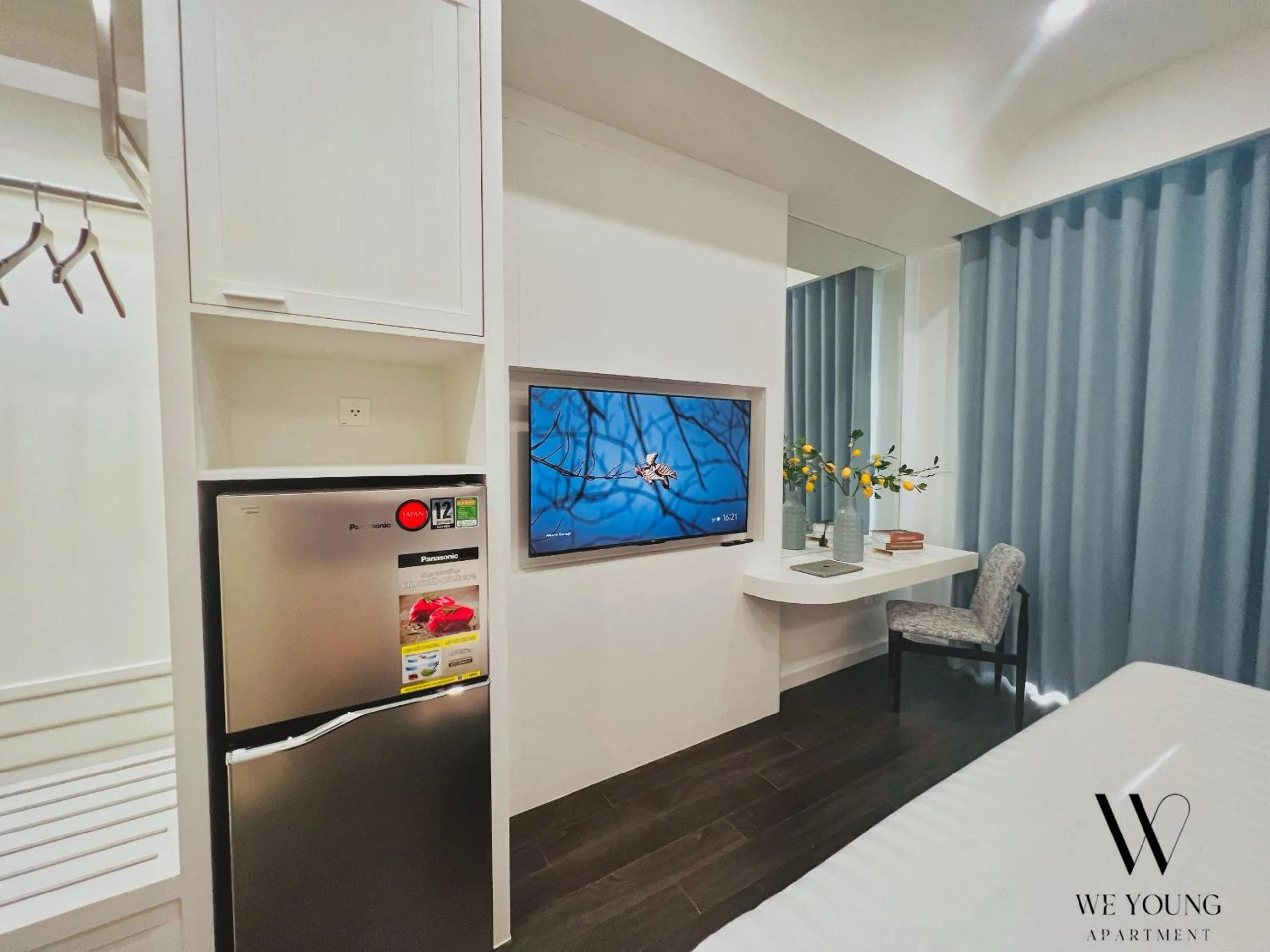 Bedroom, Bed in We Young Apartments by HOFs - Fireworks & Ocean view