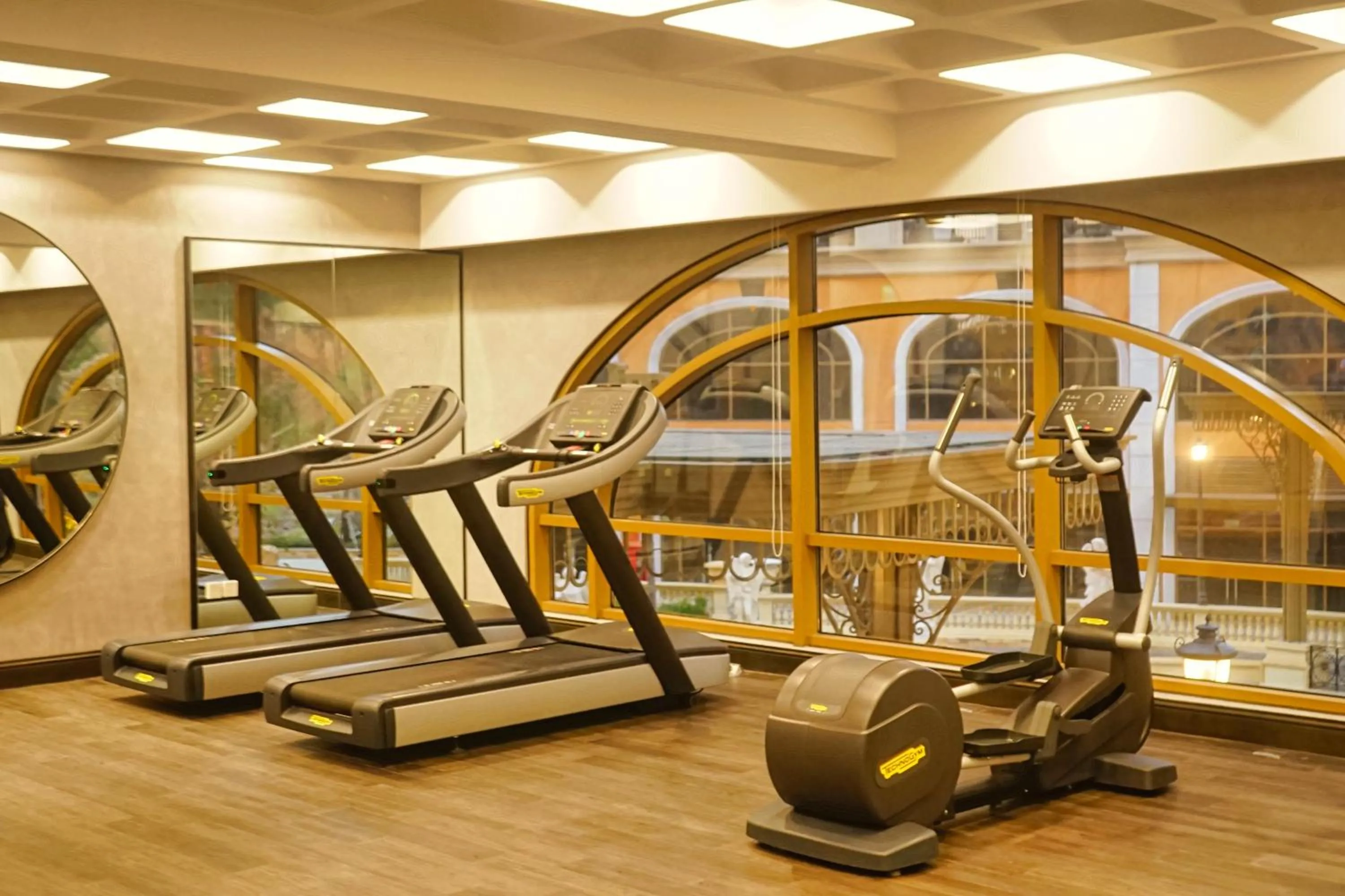 Fitness centre/facilities in We Young Apartments by HOFs - Fireworks & Ocean view