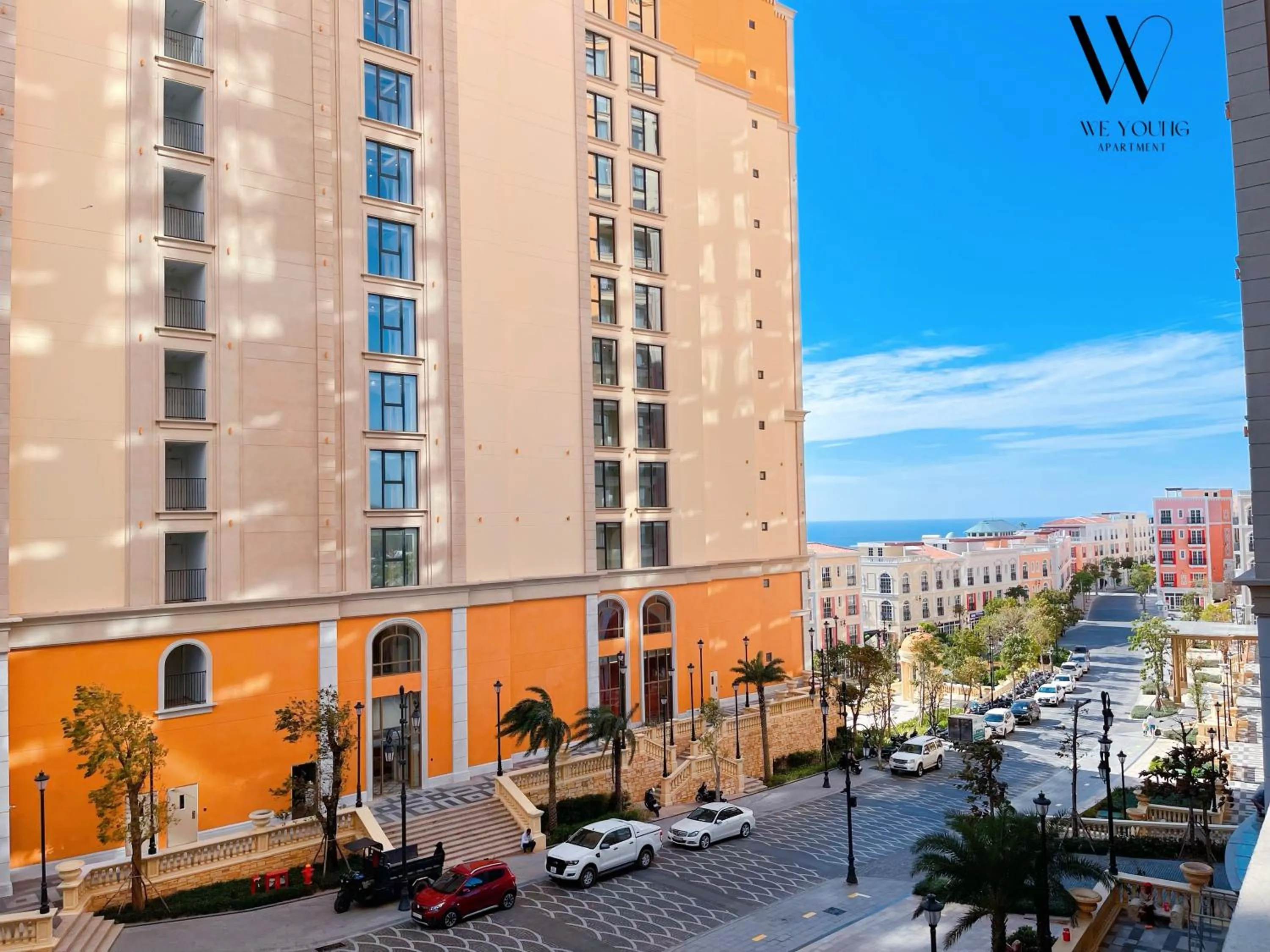 City view in We Young Apartments by HOFs - Fireworks & Ocean view