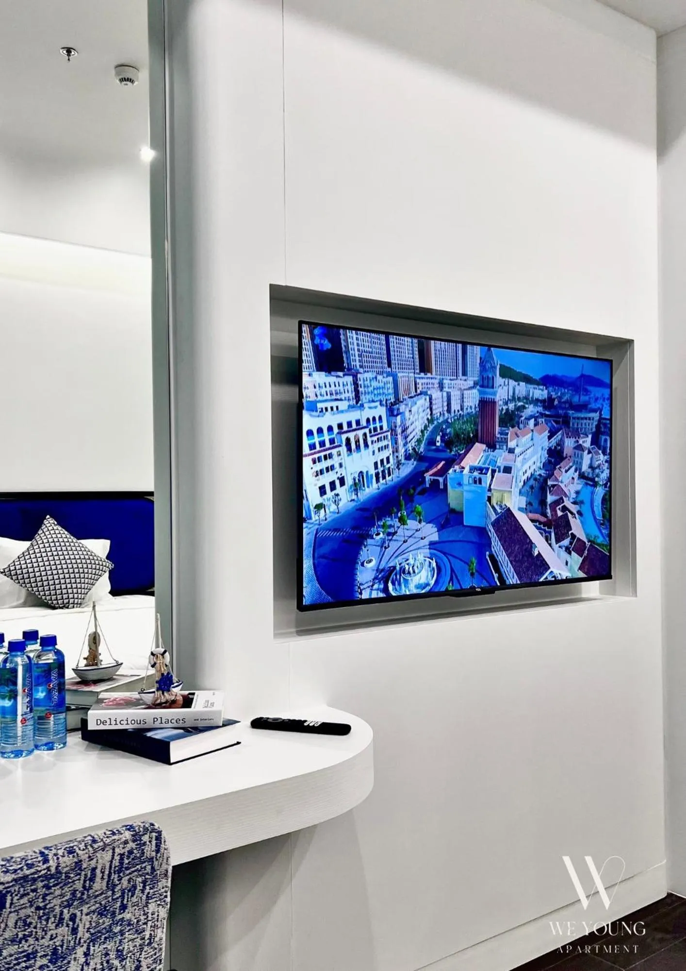 TV and multimedia in We Young Apartments by HOFs - Fireworks & Ocean view