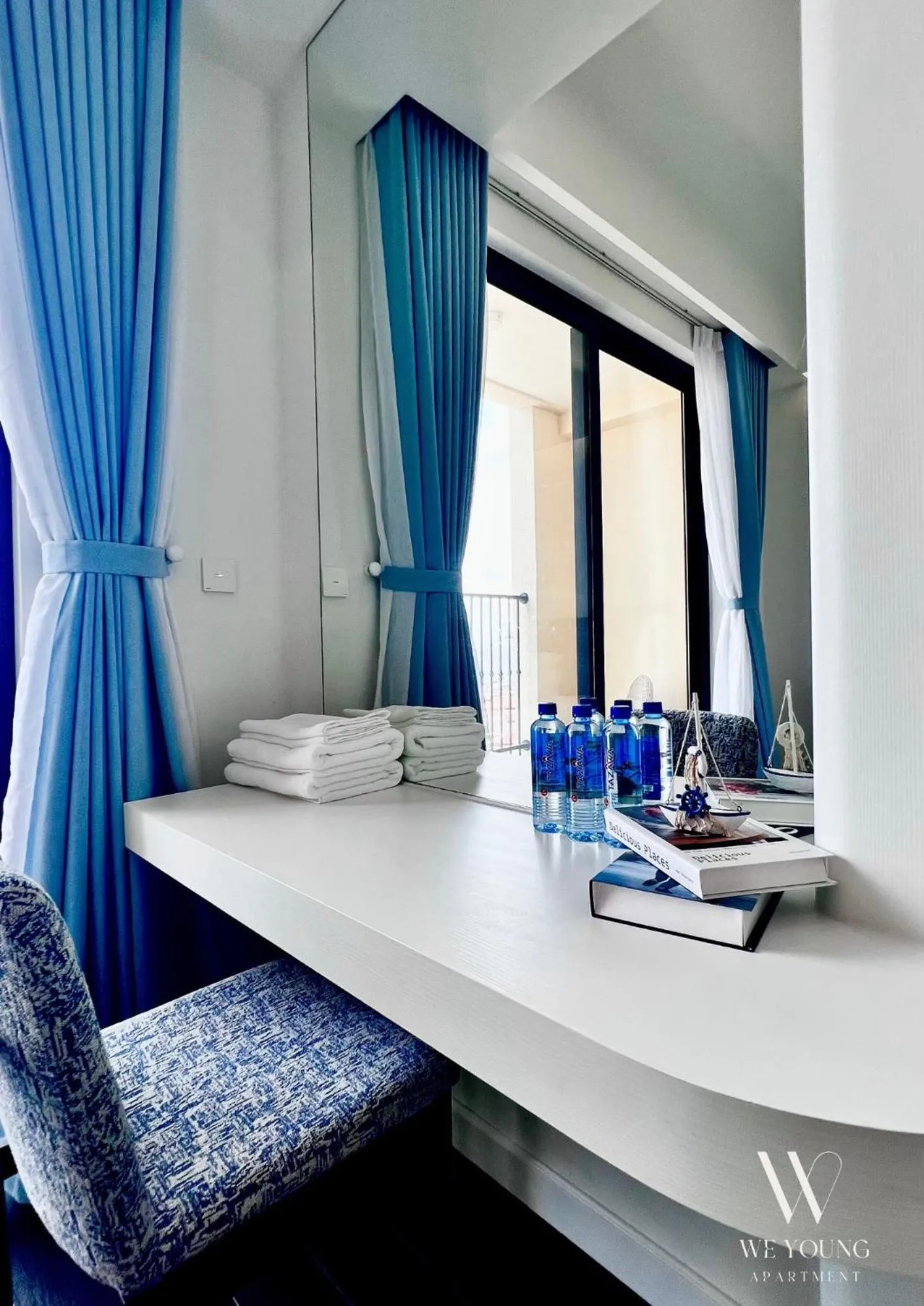 Seating area, Bed in We Young Apartments by HOFs - Fireworks & Ocean view