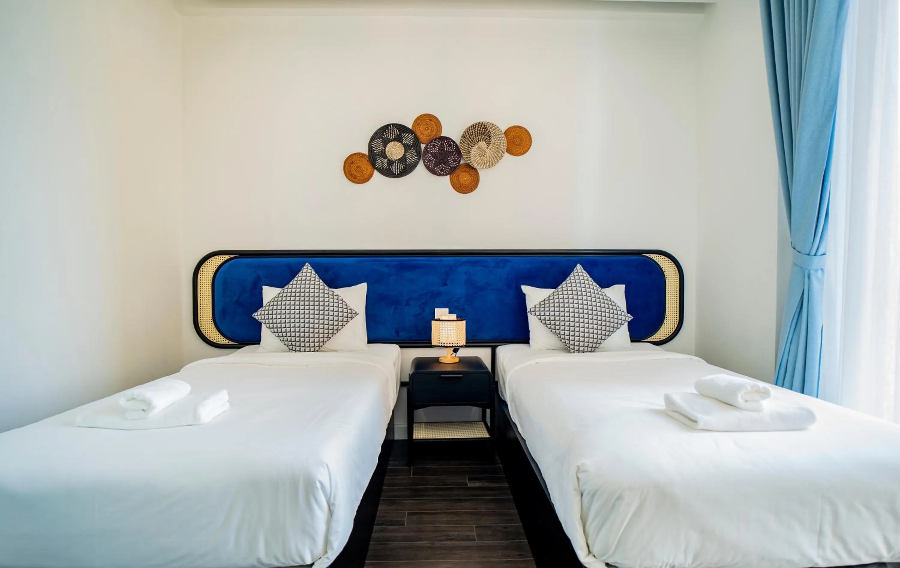 Bed in We Young Apartments by HOFs - Fireworks & Ocean view