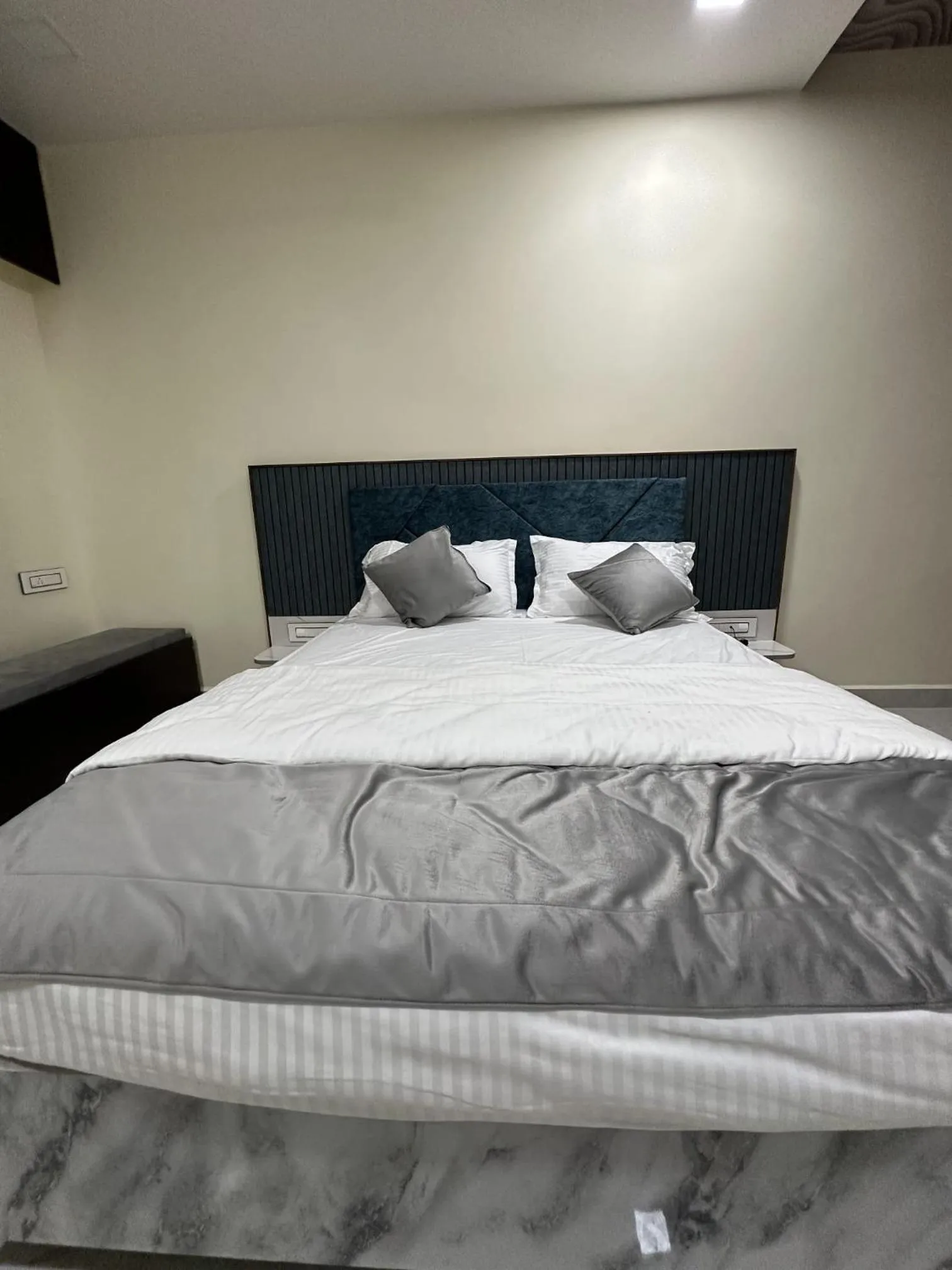 Bed in Jai Raja's Tower