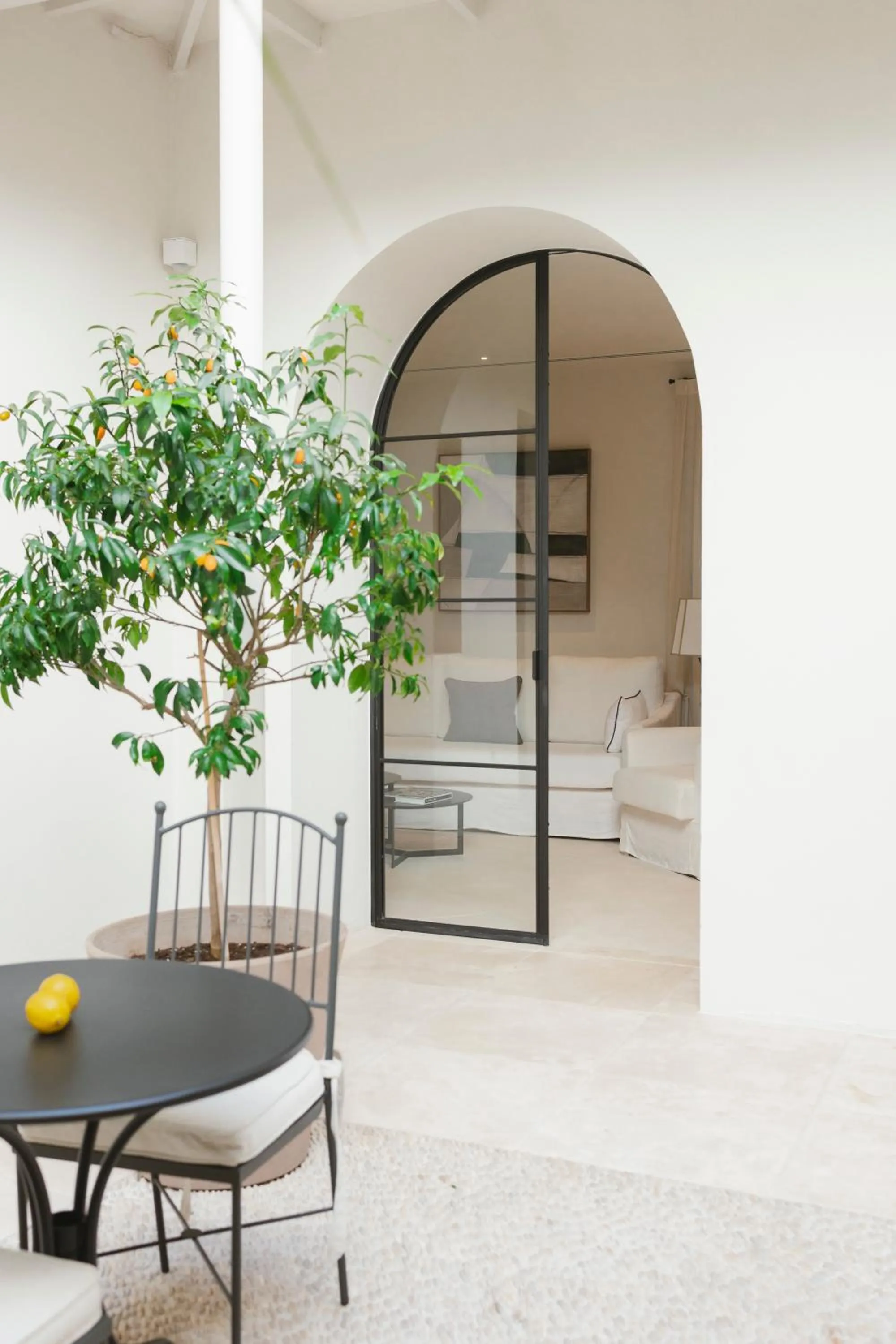 Patio, Bed in Hotel Boutique Sidonia