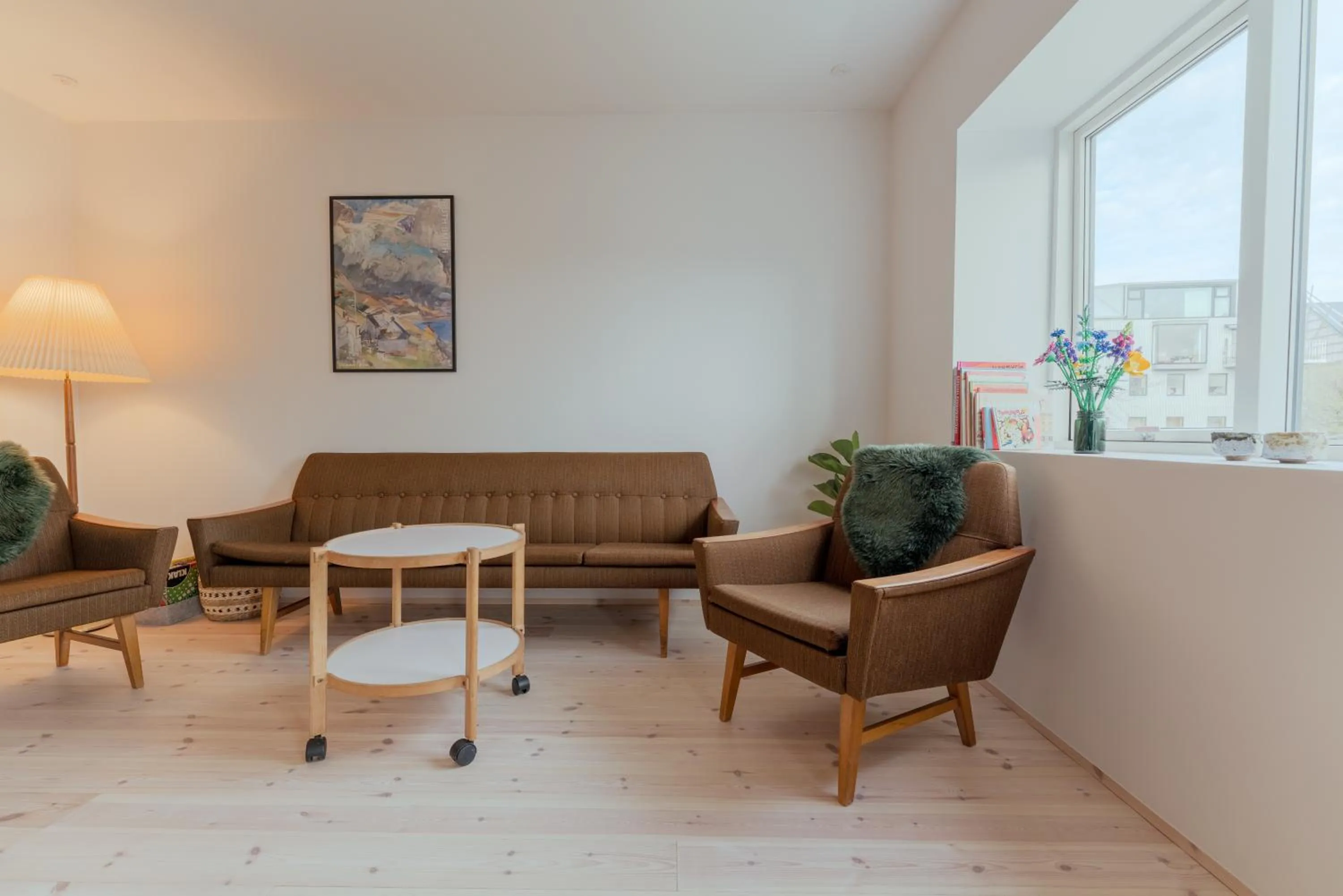 Living room in Charming Central Tórshavn Retreat - 2BR Apartment