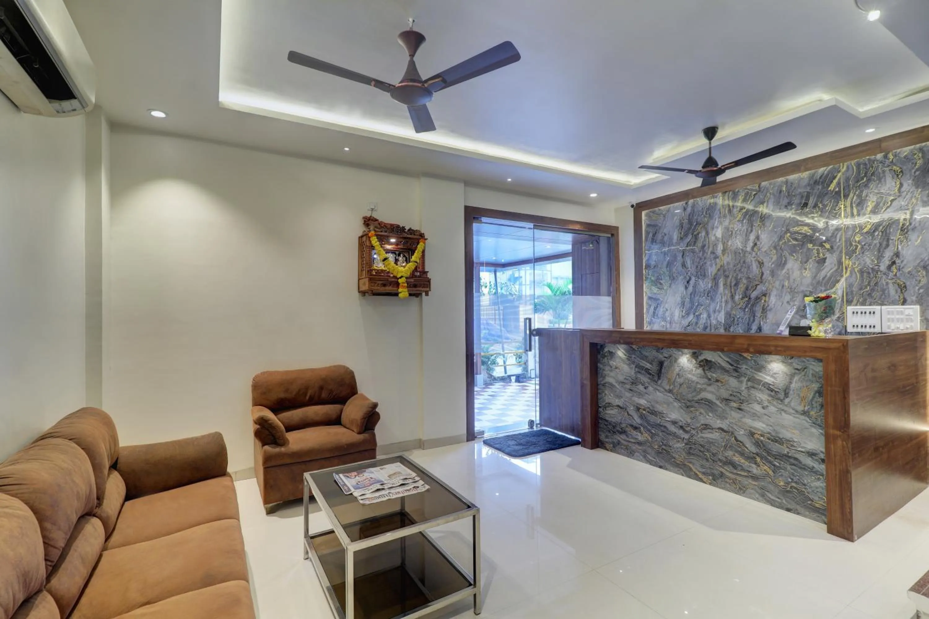 Seating area in New Parimeet Residency