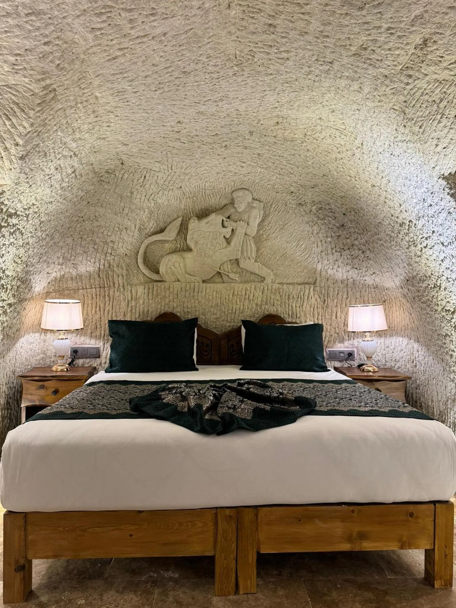 Bed in Marbay Cave Cappadocia