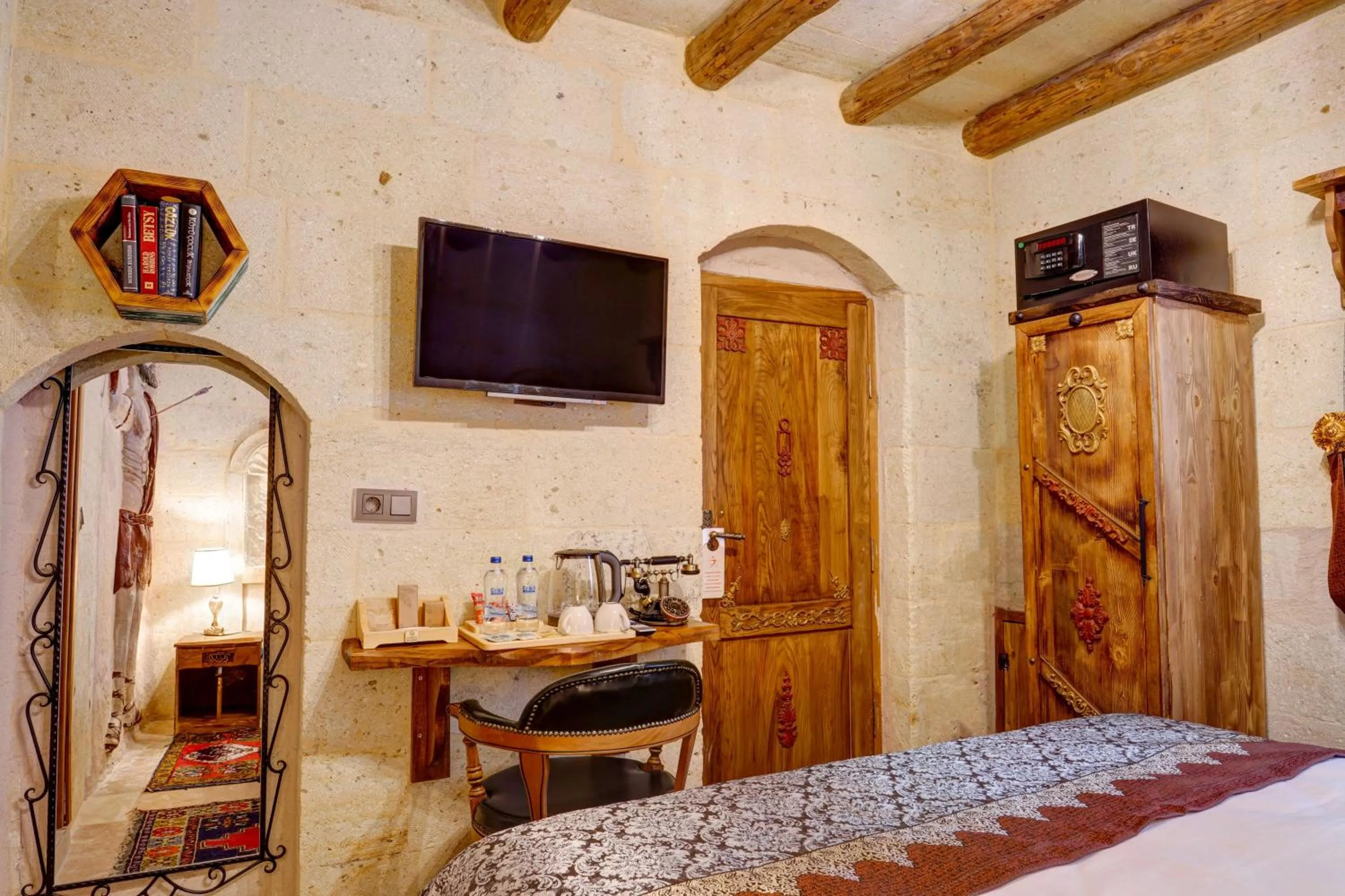 Bed in Marbay Cave Cappadocia