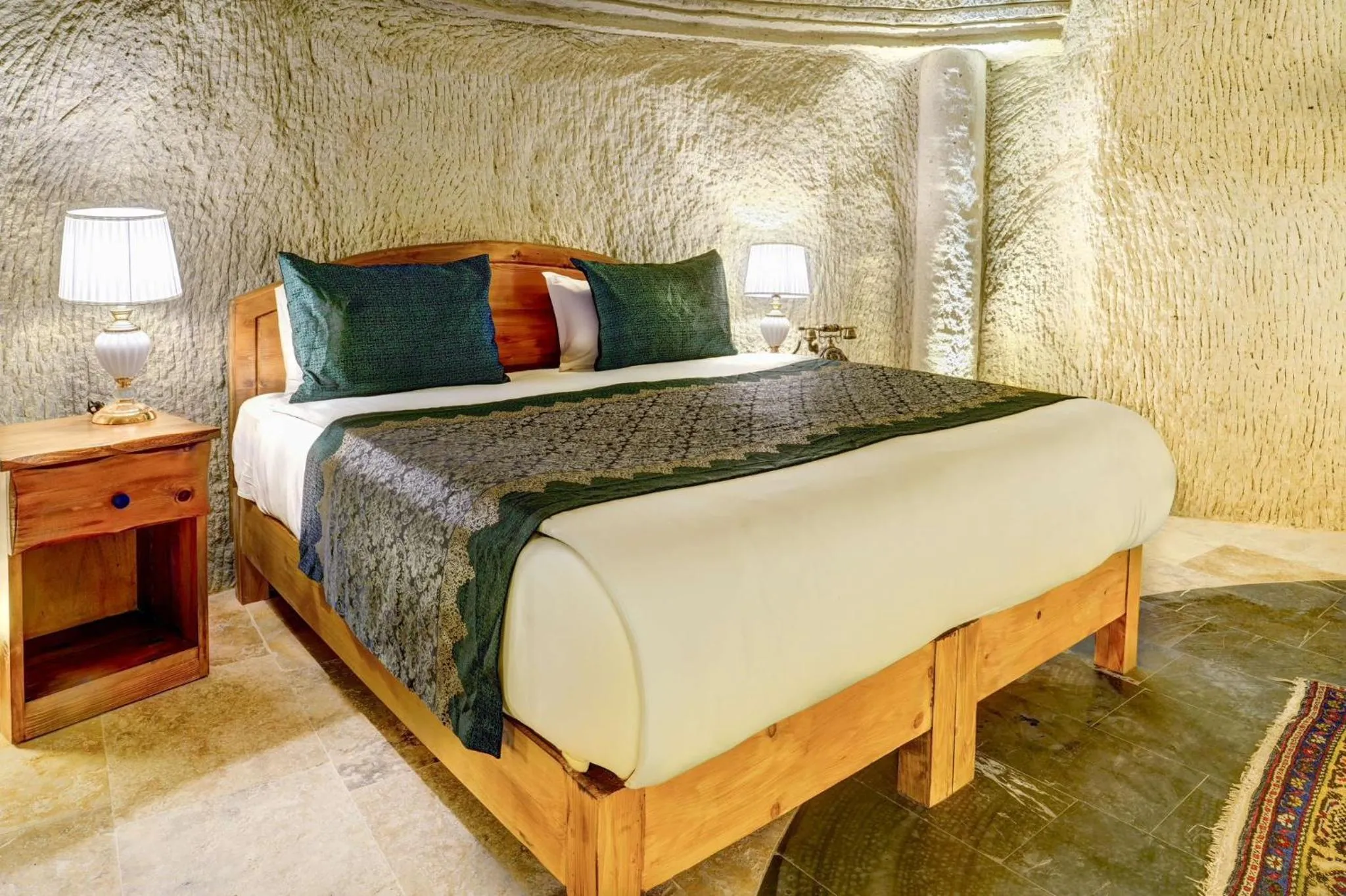 Bed in Marbay Cave Cappadocia