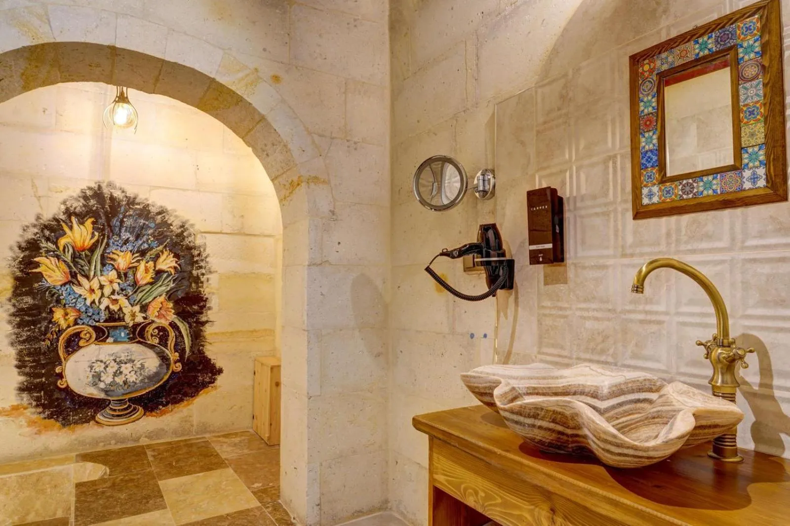 Bathroom in Marbay Cave Cappadocia