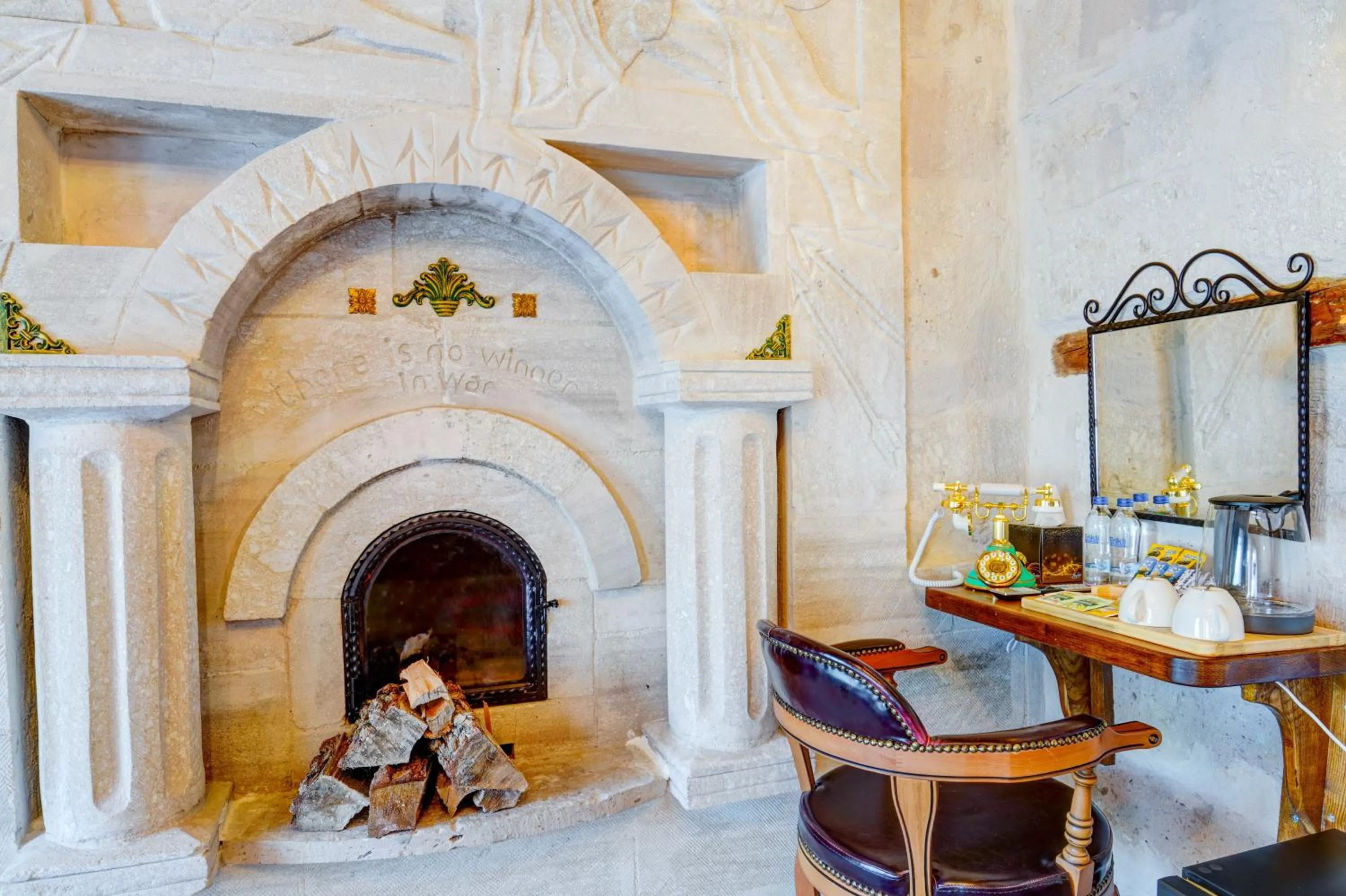 Living room in Marbay Cave Cappadocia