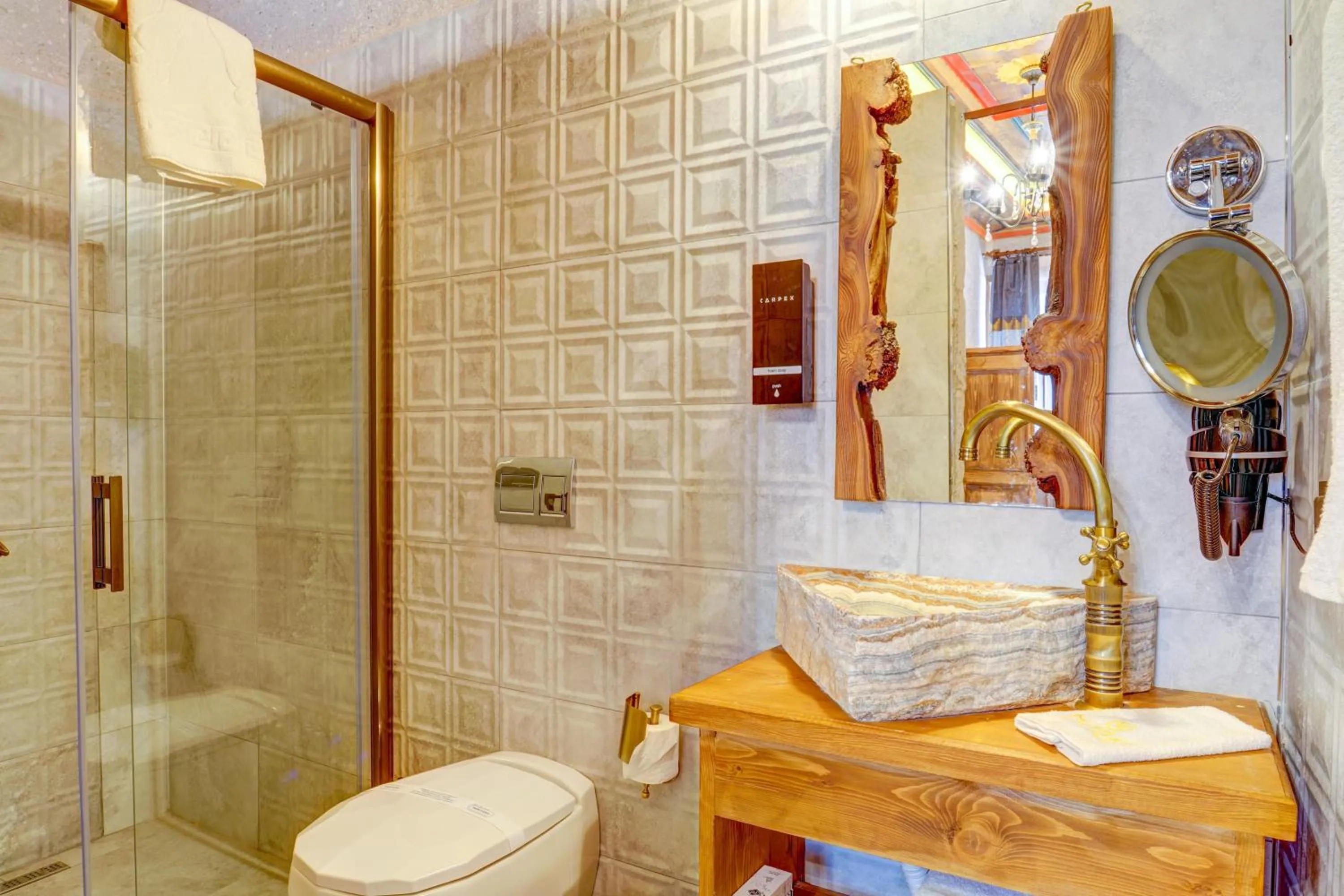 Shower in Marbay Cave Cappadocia