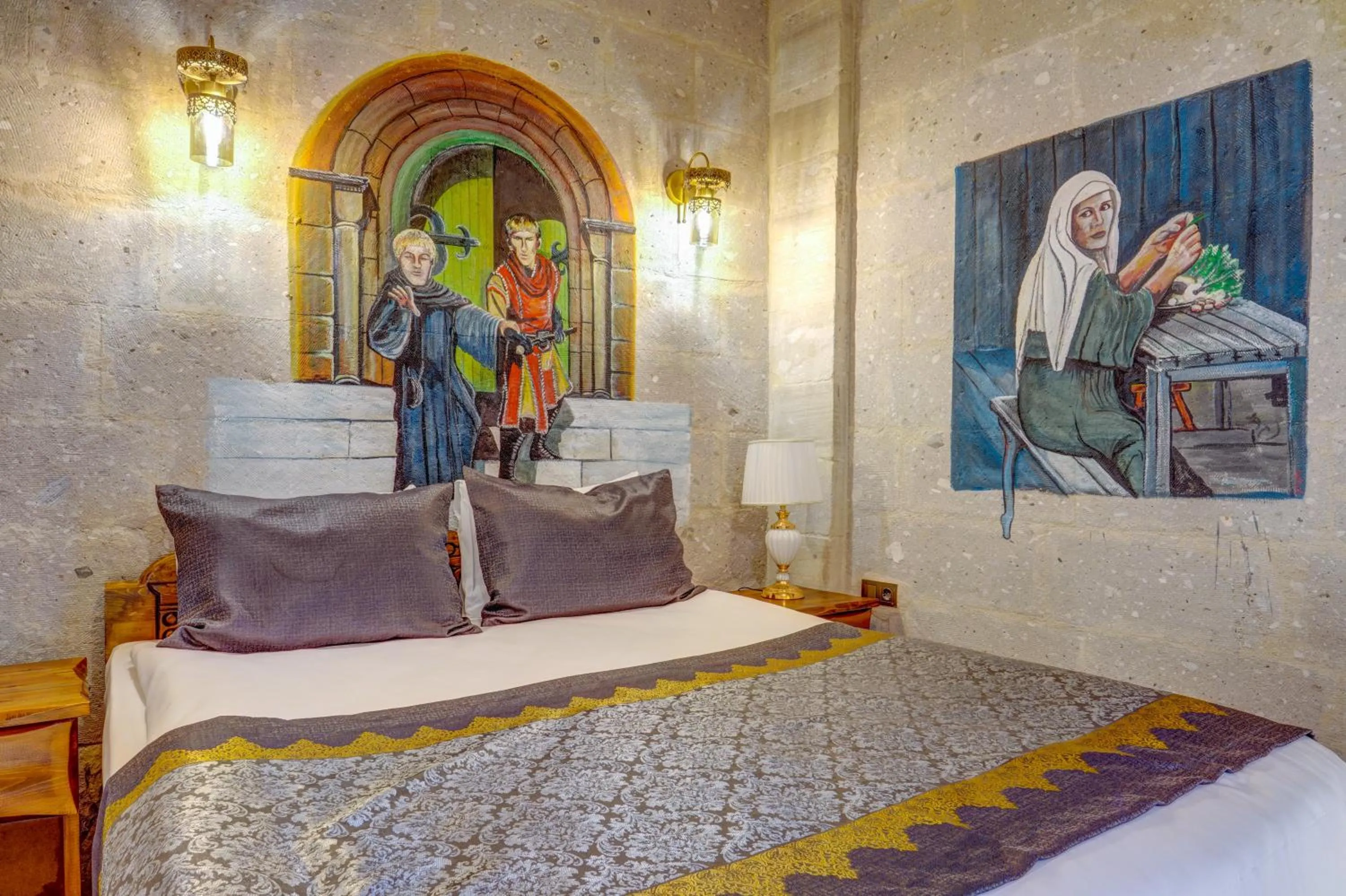 Bed in Marbay Cave Cappadocia