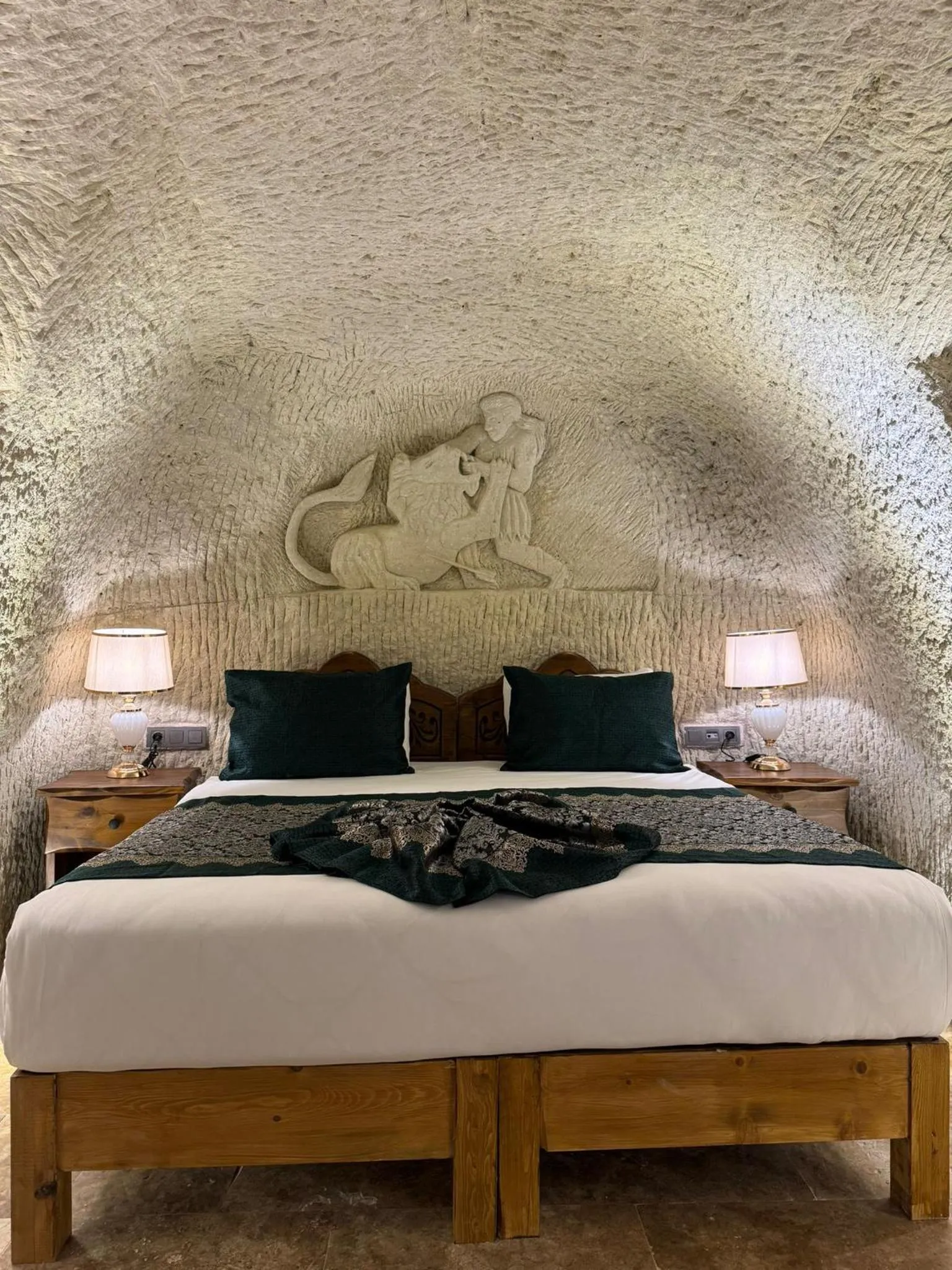 Bed in Marbay Cave Cappadocia