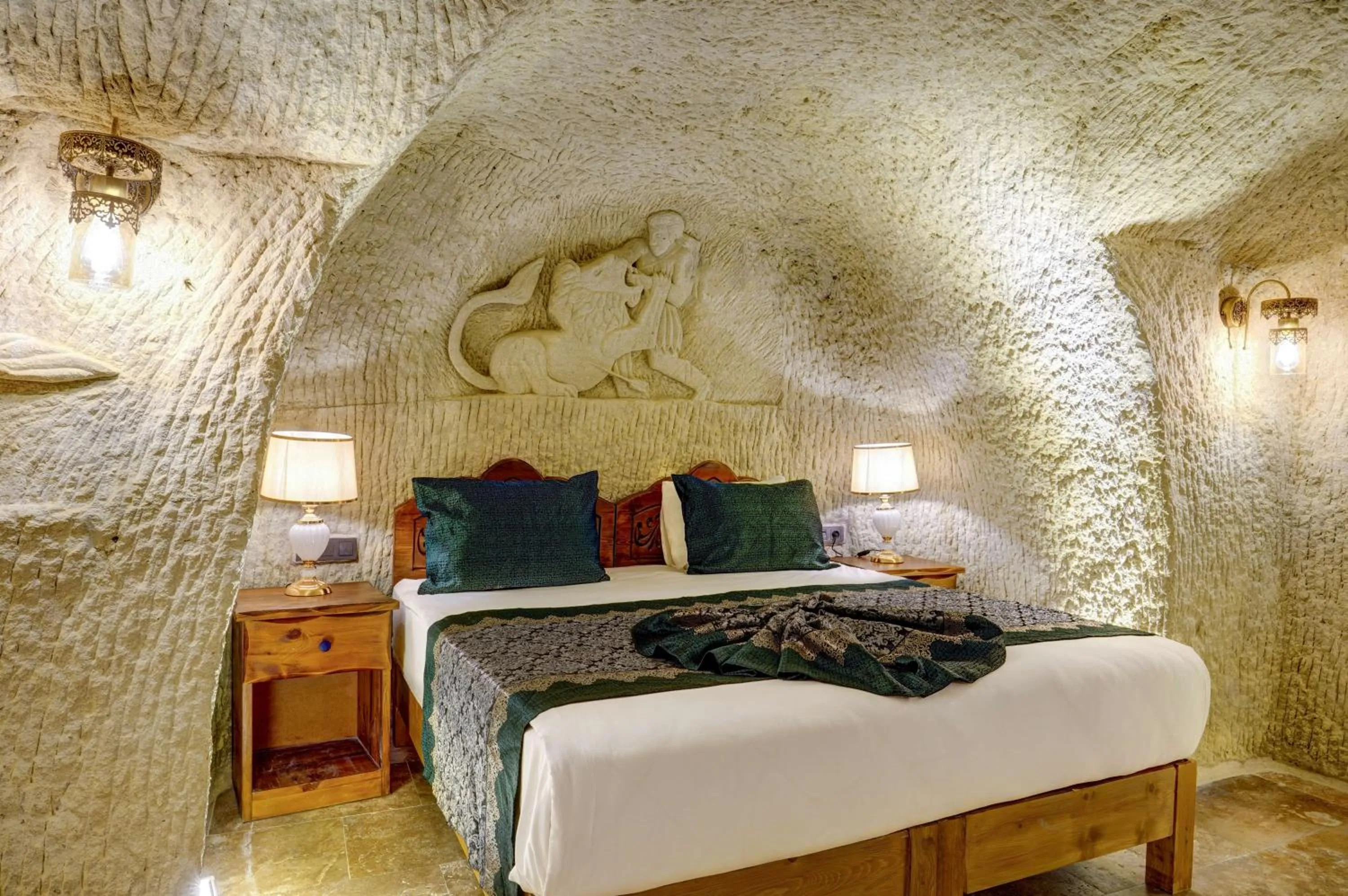 Bed in Marbay Cave Cappadocia