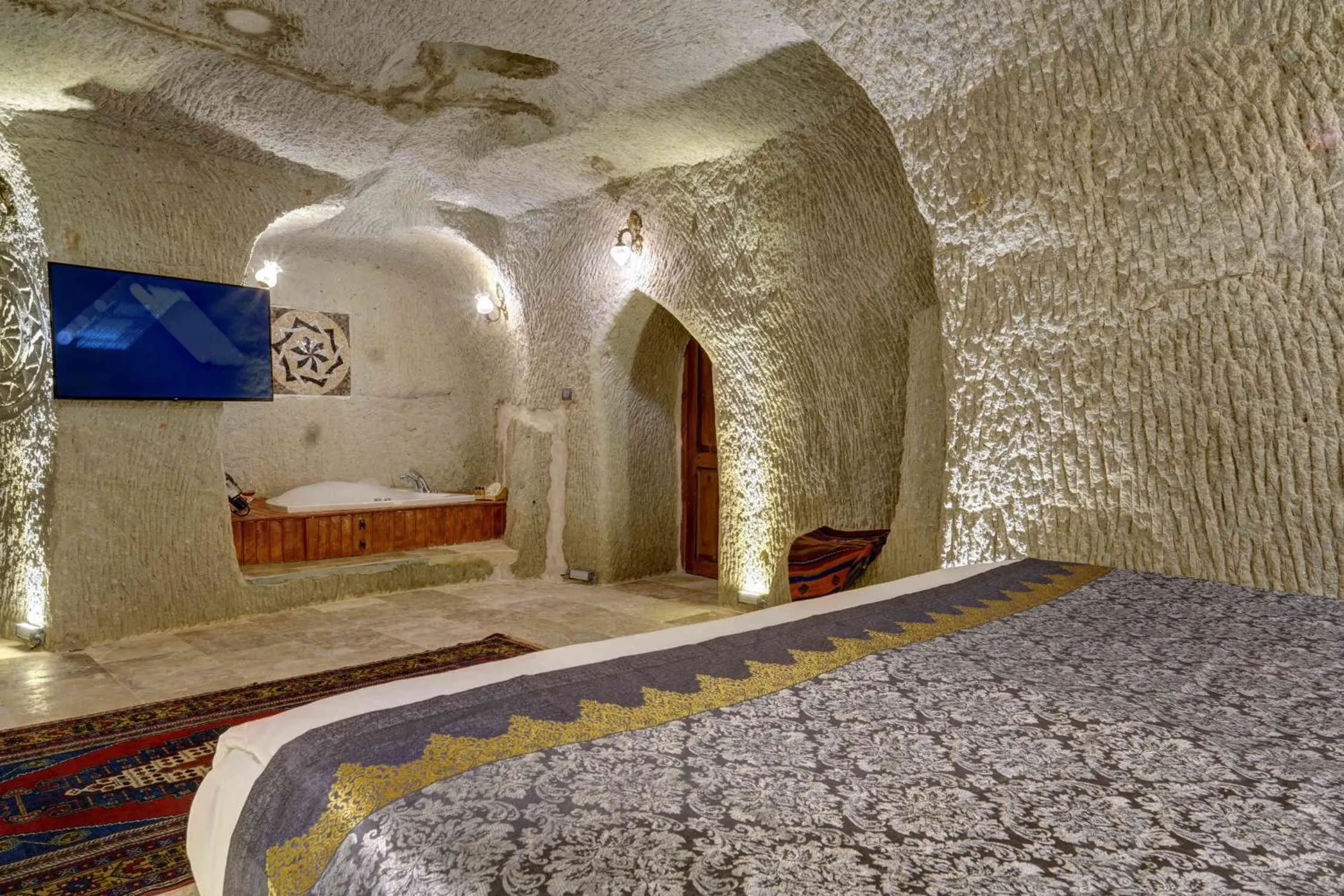 Bed in Marbay Cave Cappadocia
