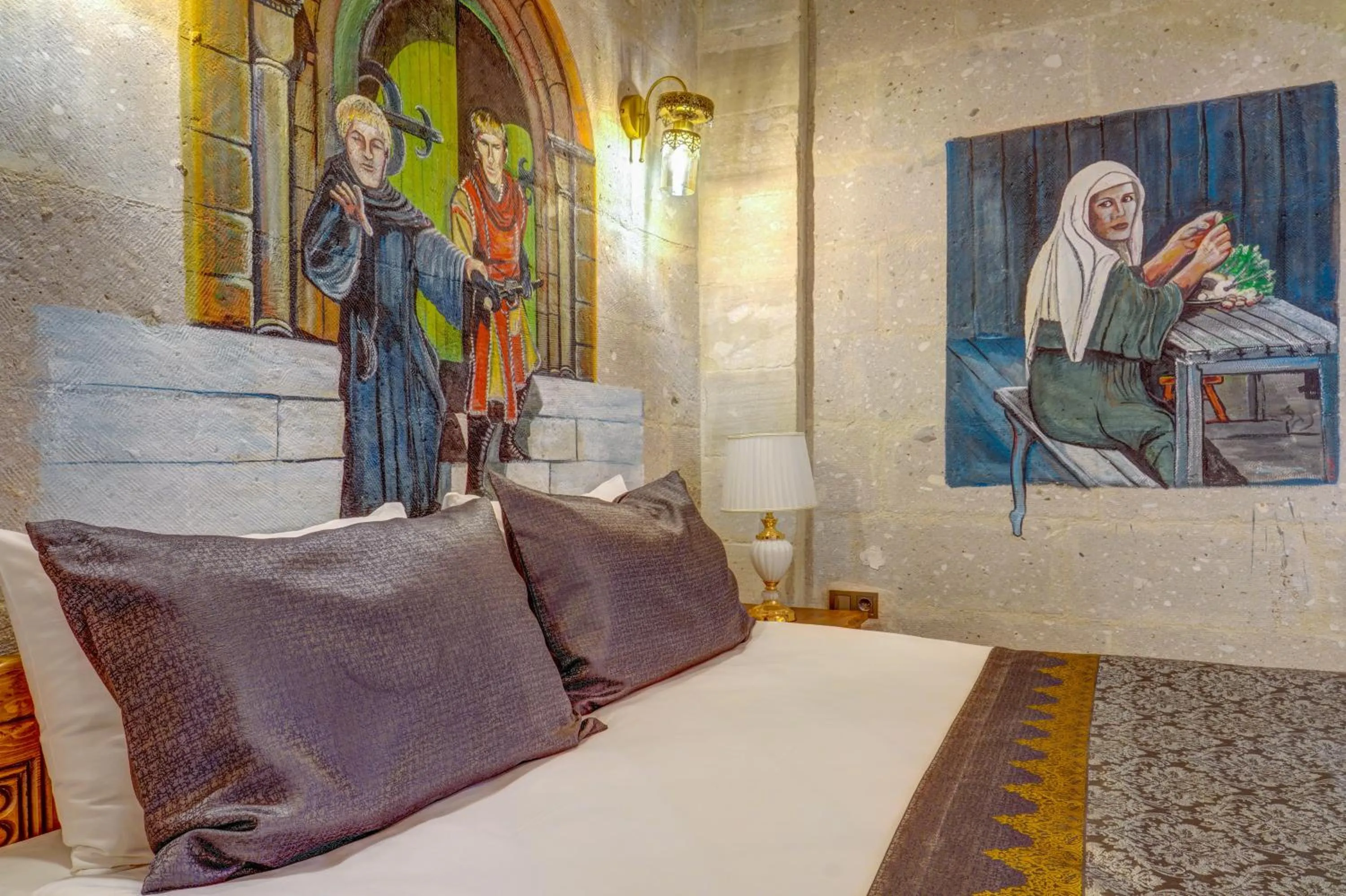 Bed in Marbay Cave Cappadocia