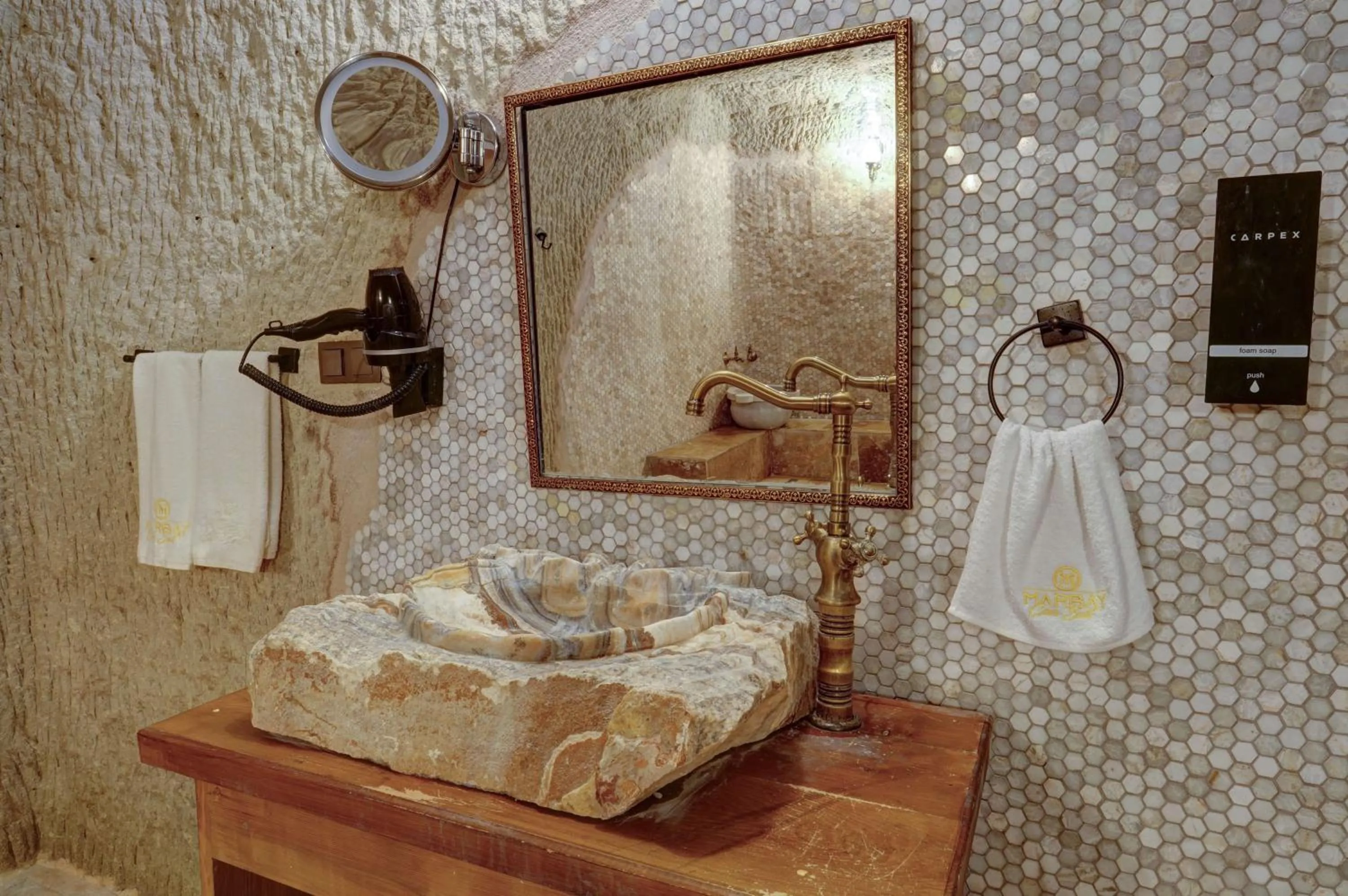 Bathroom in Marbay Cave Cappadocia
