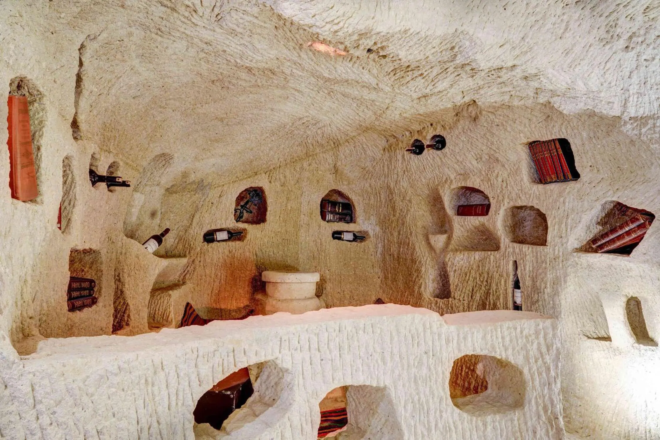 Bed in Marbay Cave Cappadocia