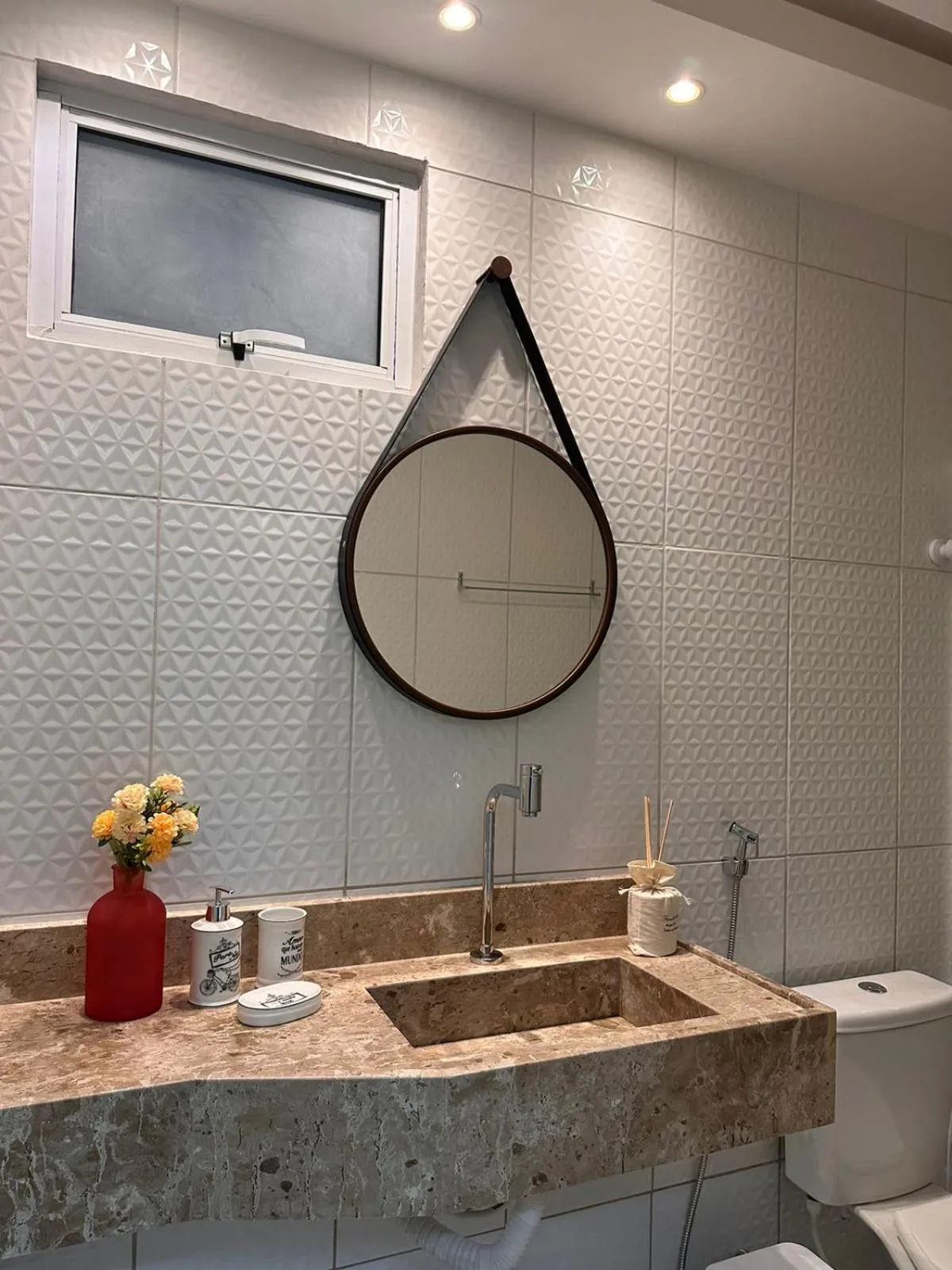 Bathroom in Pousada Beija Flor