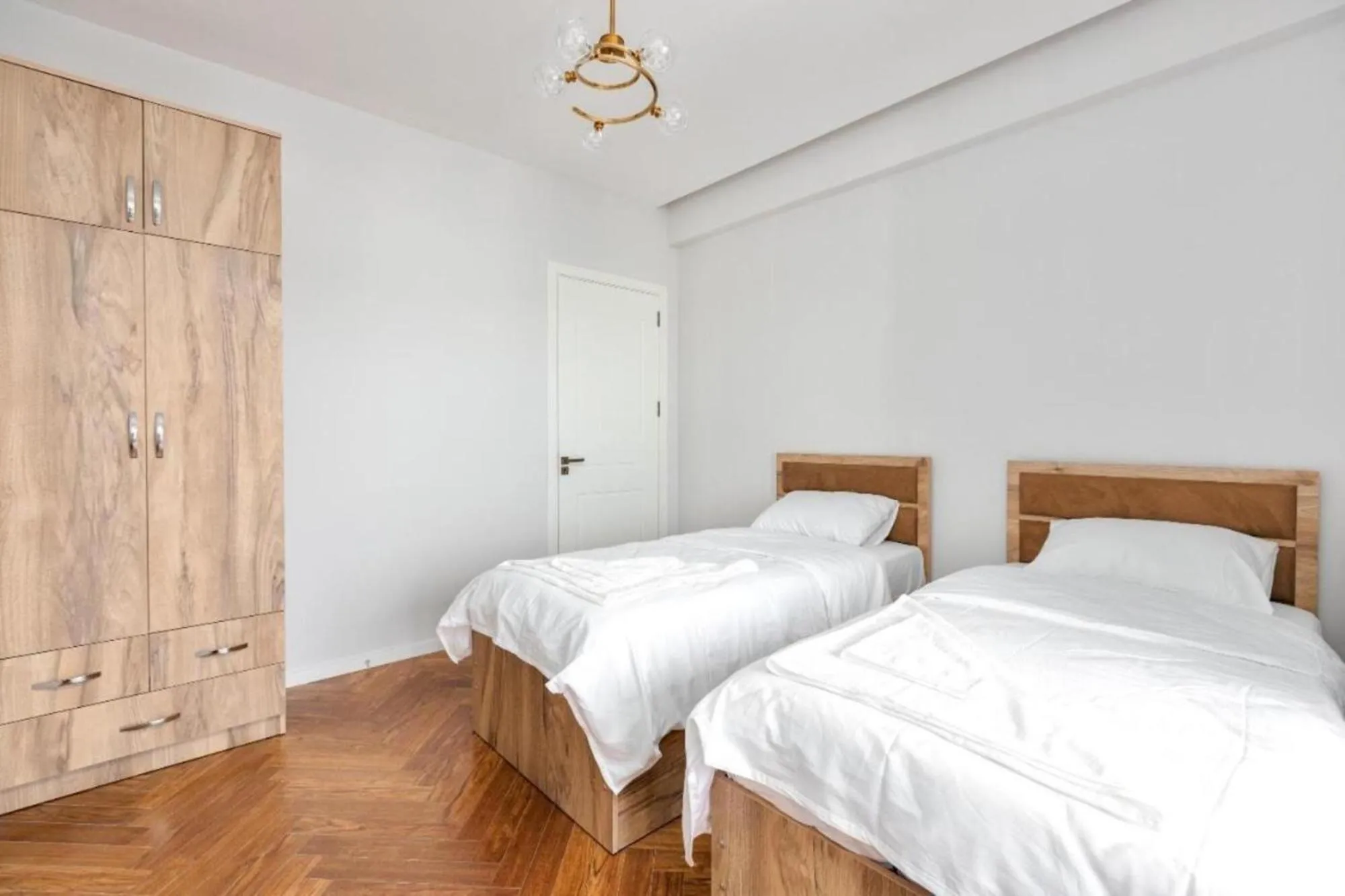 Bed in SoTa Metekhi Hotel