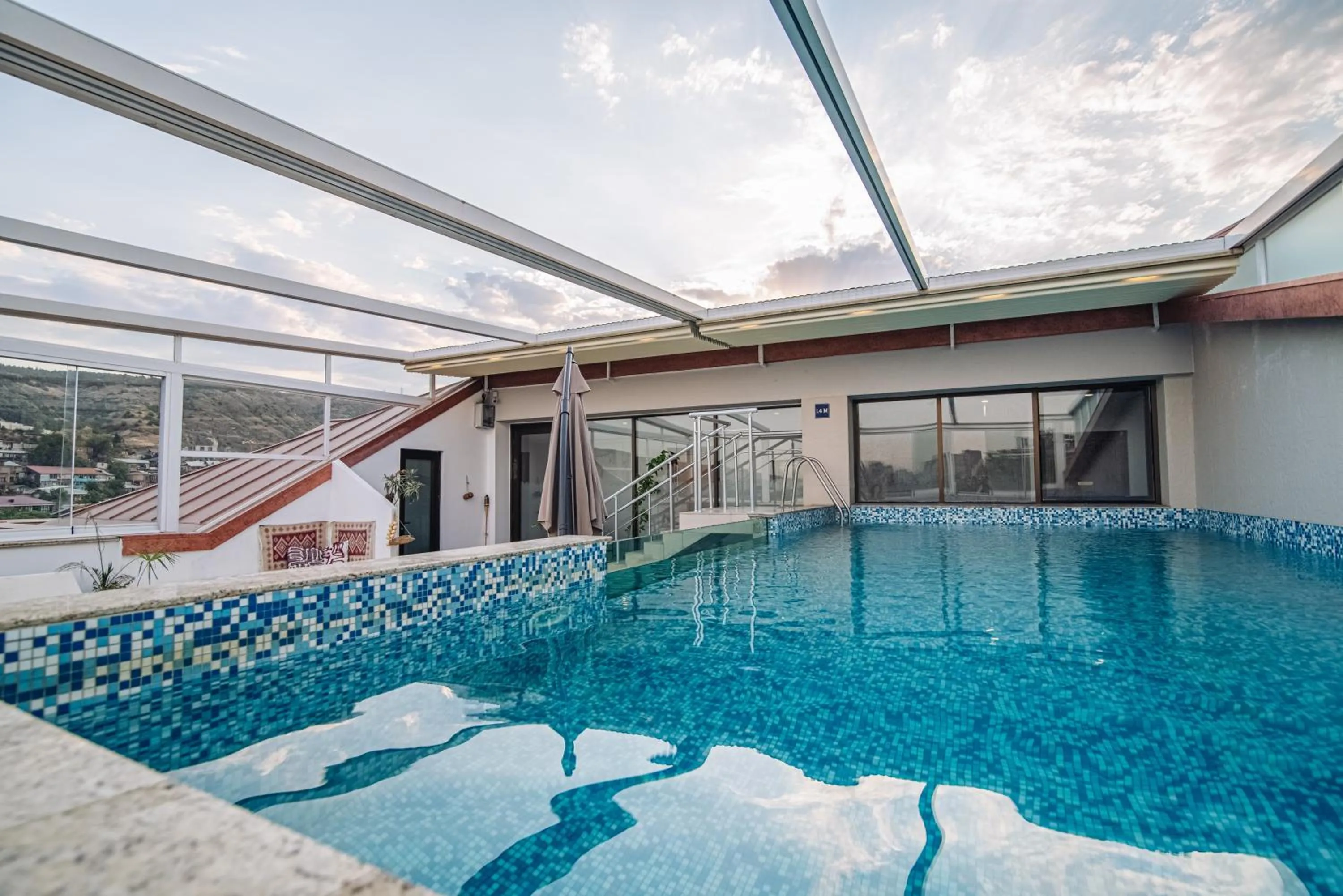 Pool view, Swimming Pool in sota metekhi hotel