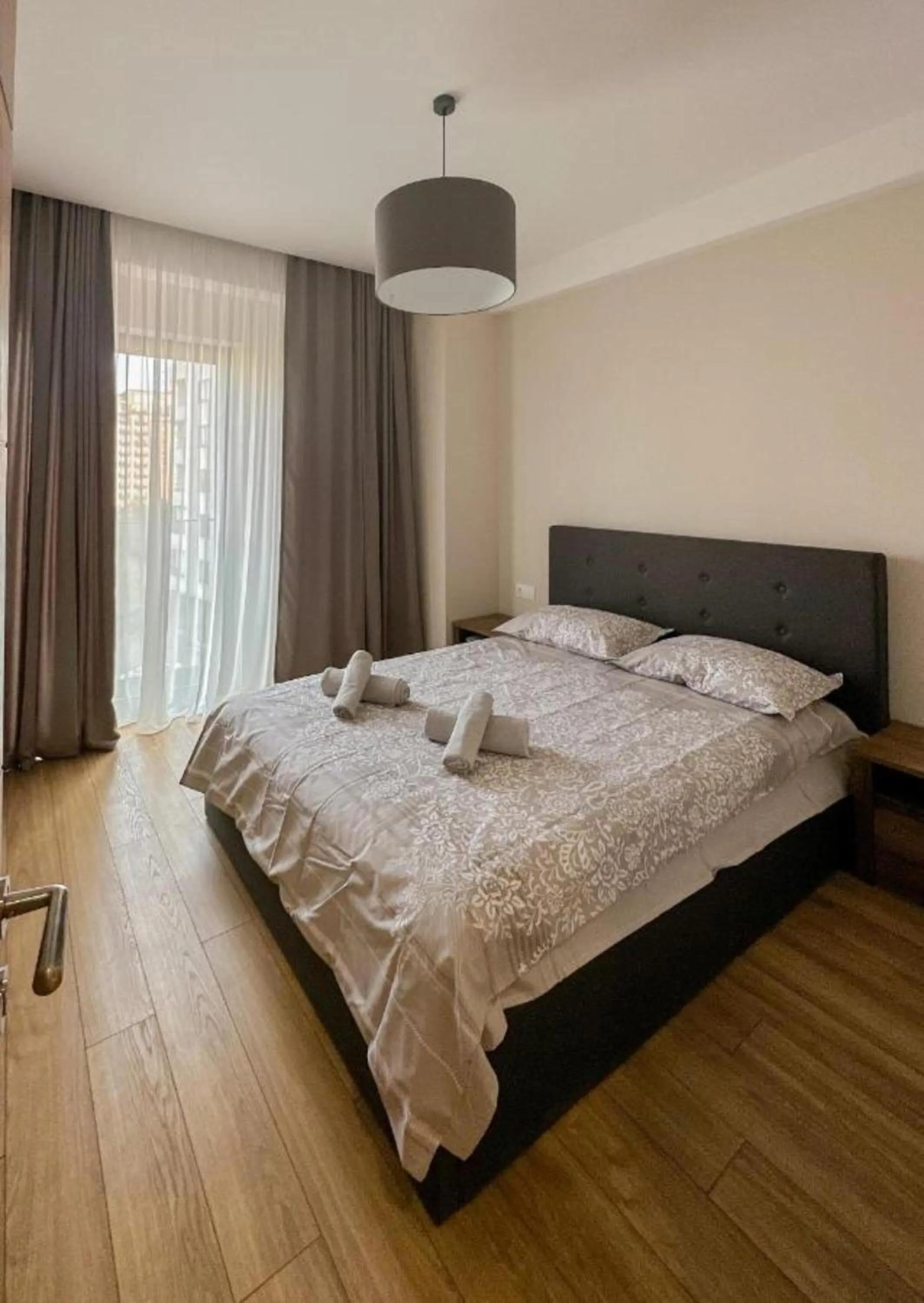 Bed in SoTa Metekhi Hotel