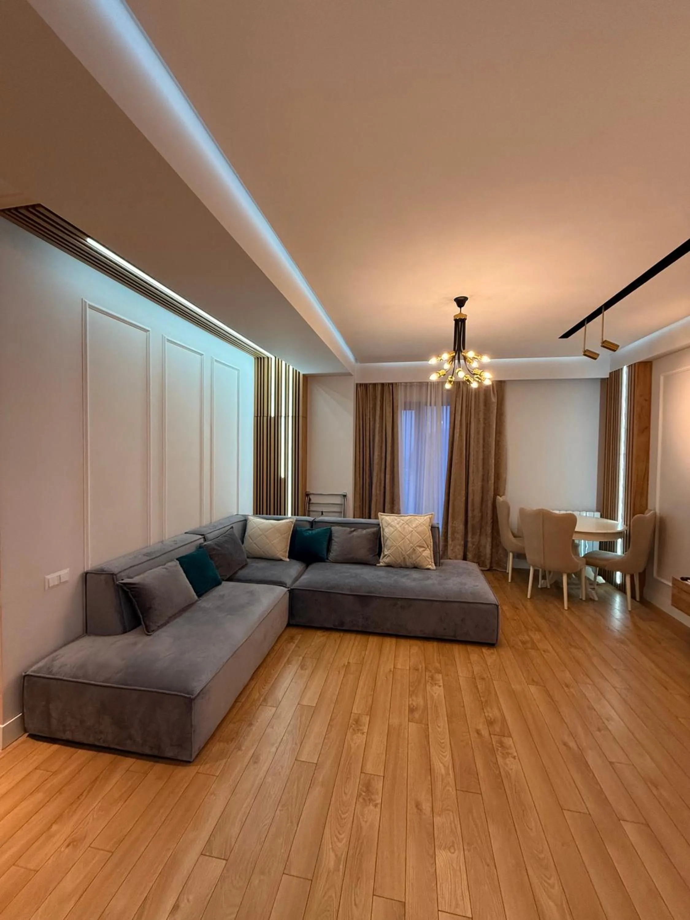 Bed in SoTa Metekhi Hotel