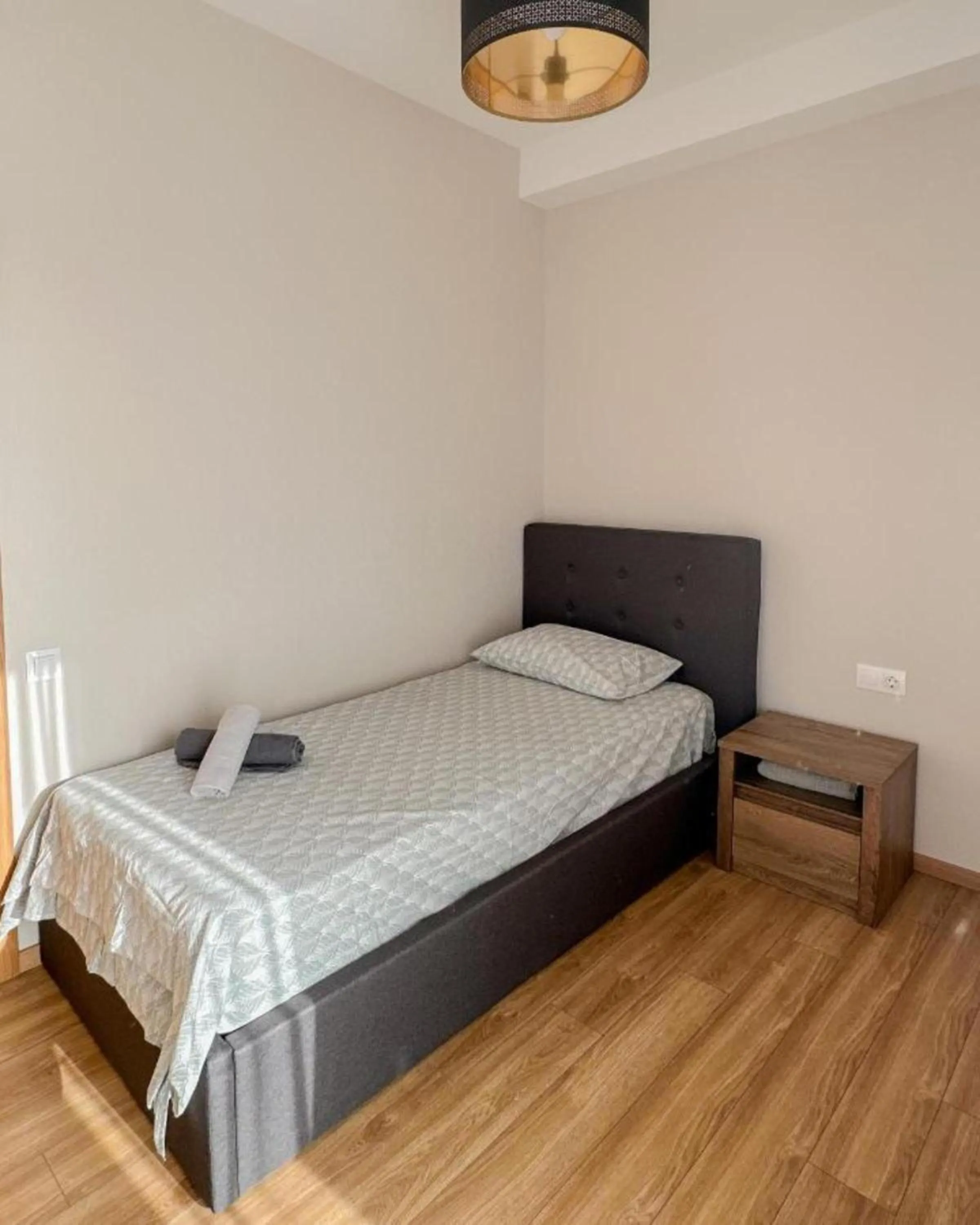 Bed in SoTa Metekhi Hotel