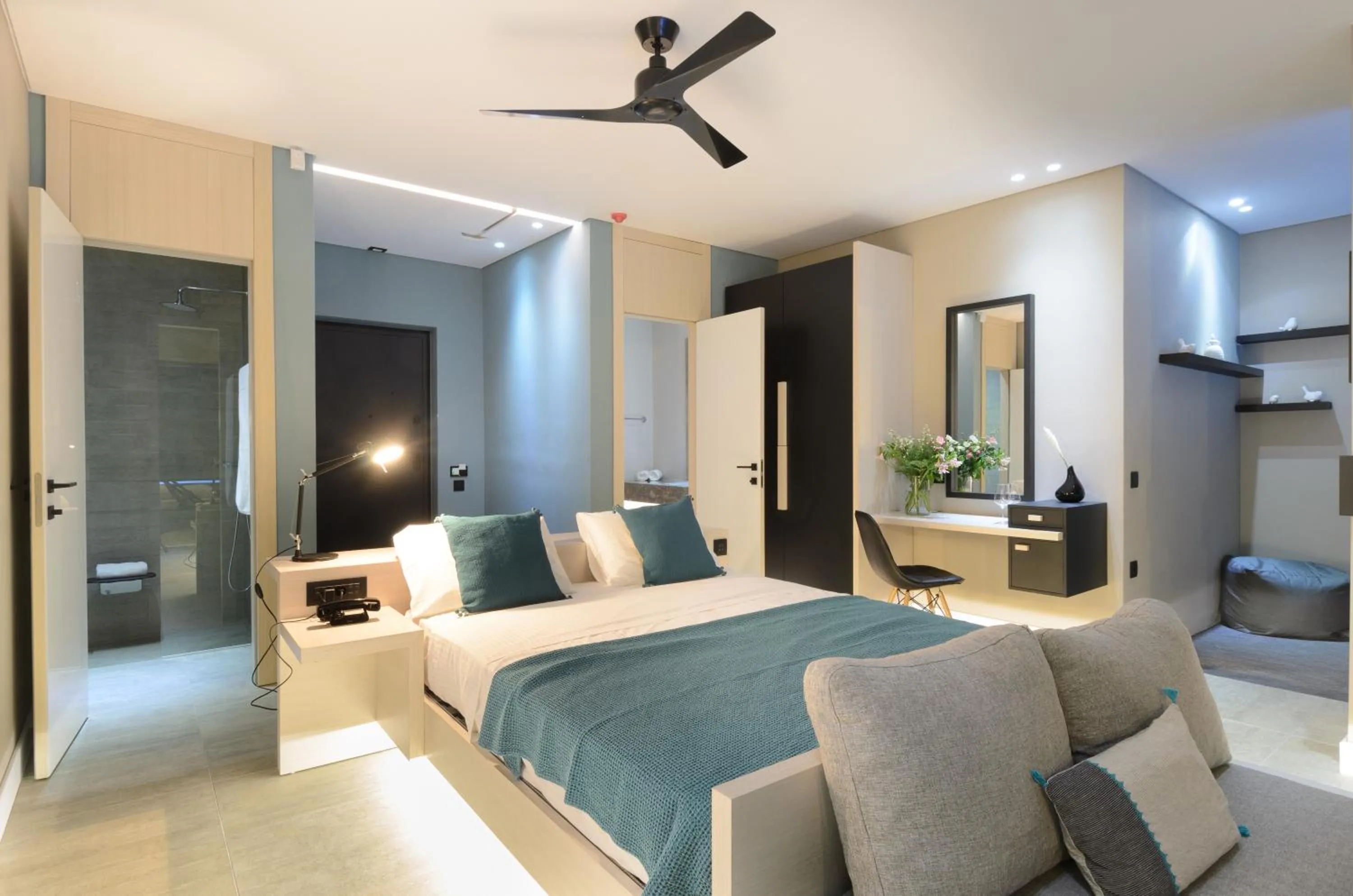 Bed in Domes Aulus Elounda All-Inclusive Resort, Adults only, Curio by Hilton