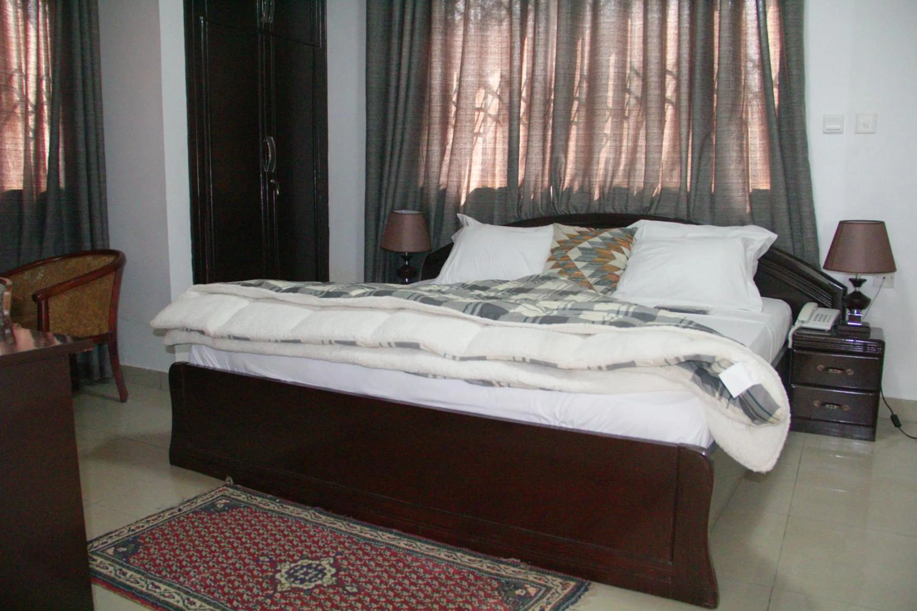 Bed in Gold Plus Hotel Ghana