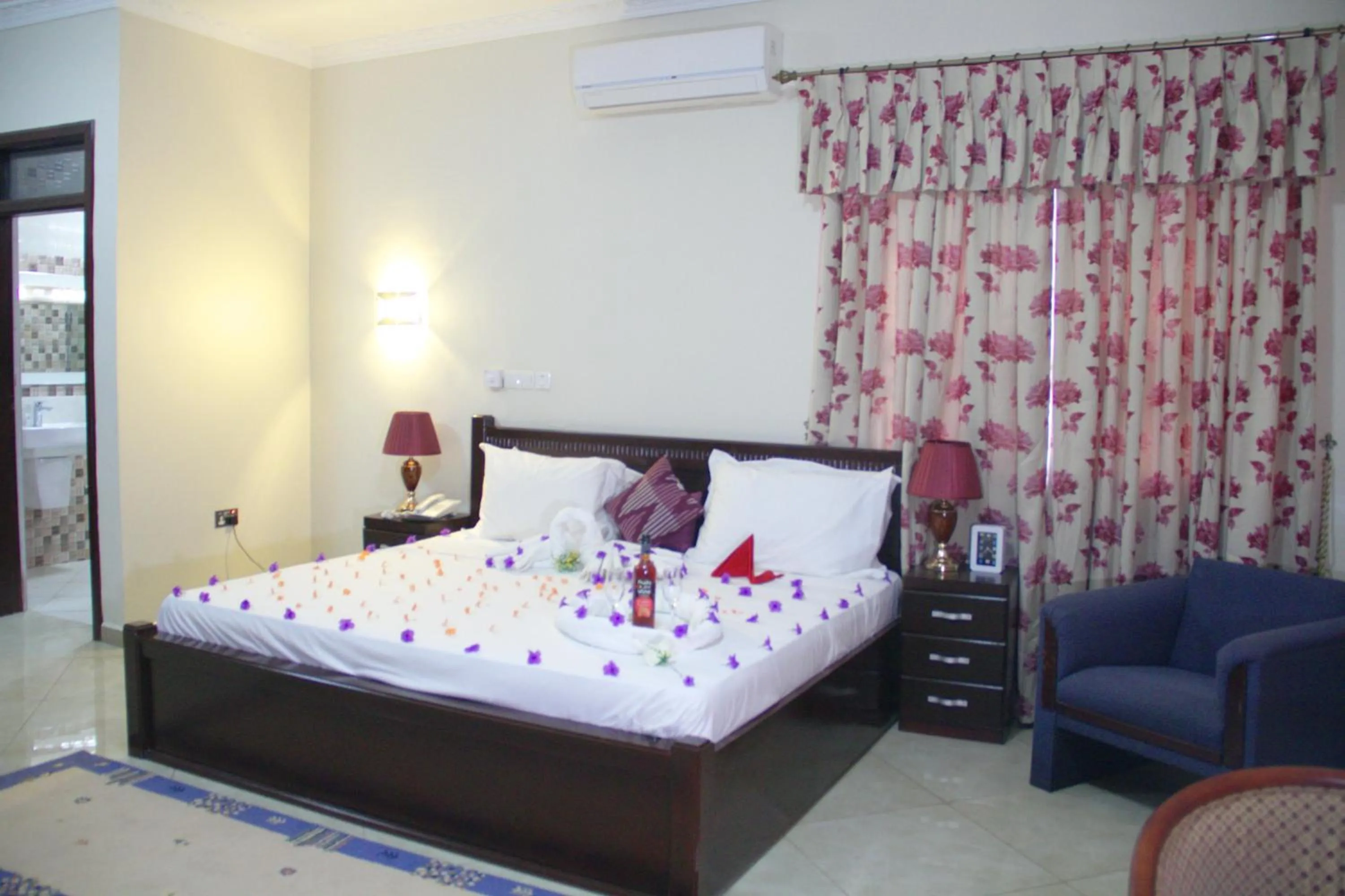 Bed in Gold Plus Hotel Ghana