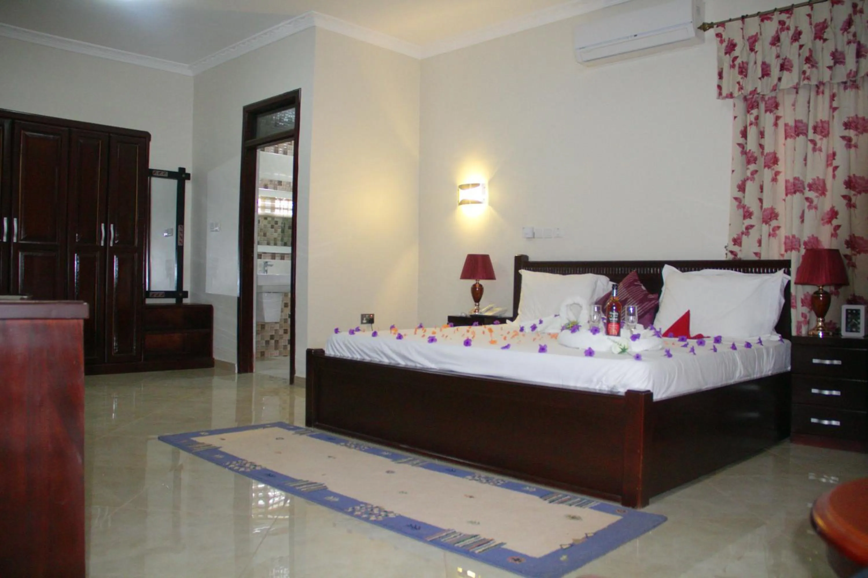 Bed in Gold Plus Hotel Ghana
