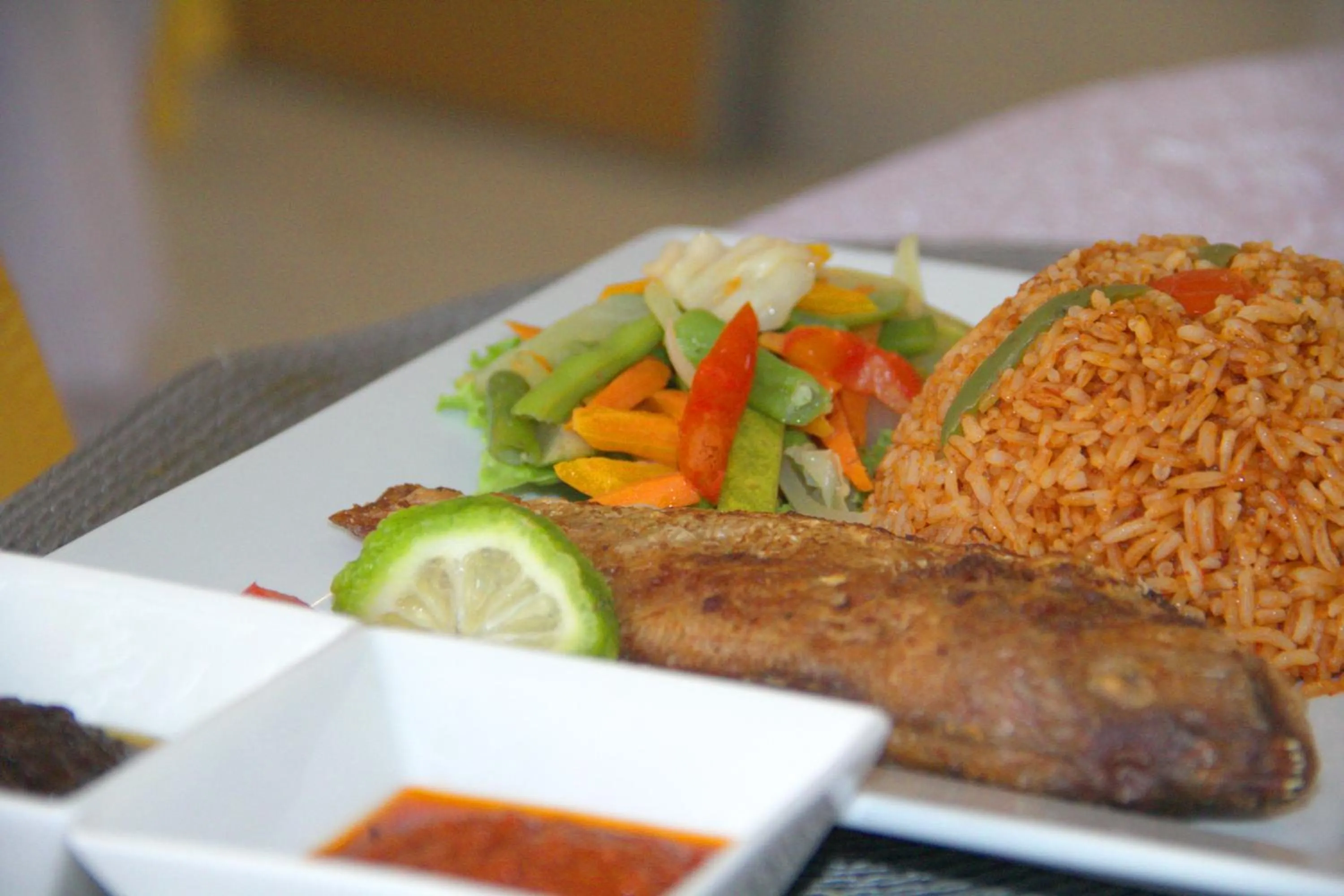 Breakfast in Gold Plus Hotel Ghana
