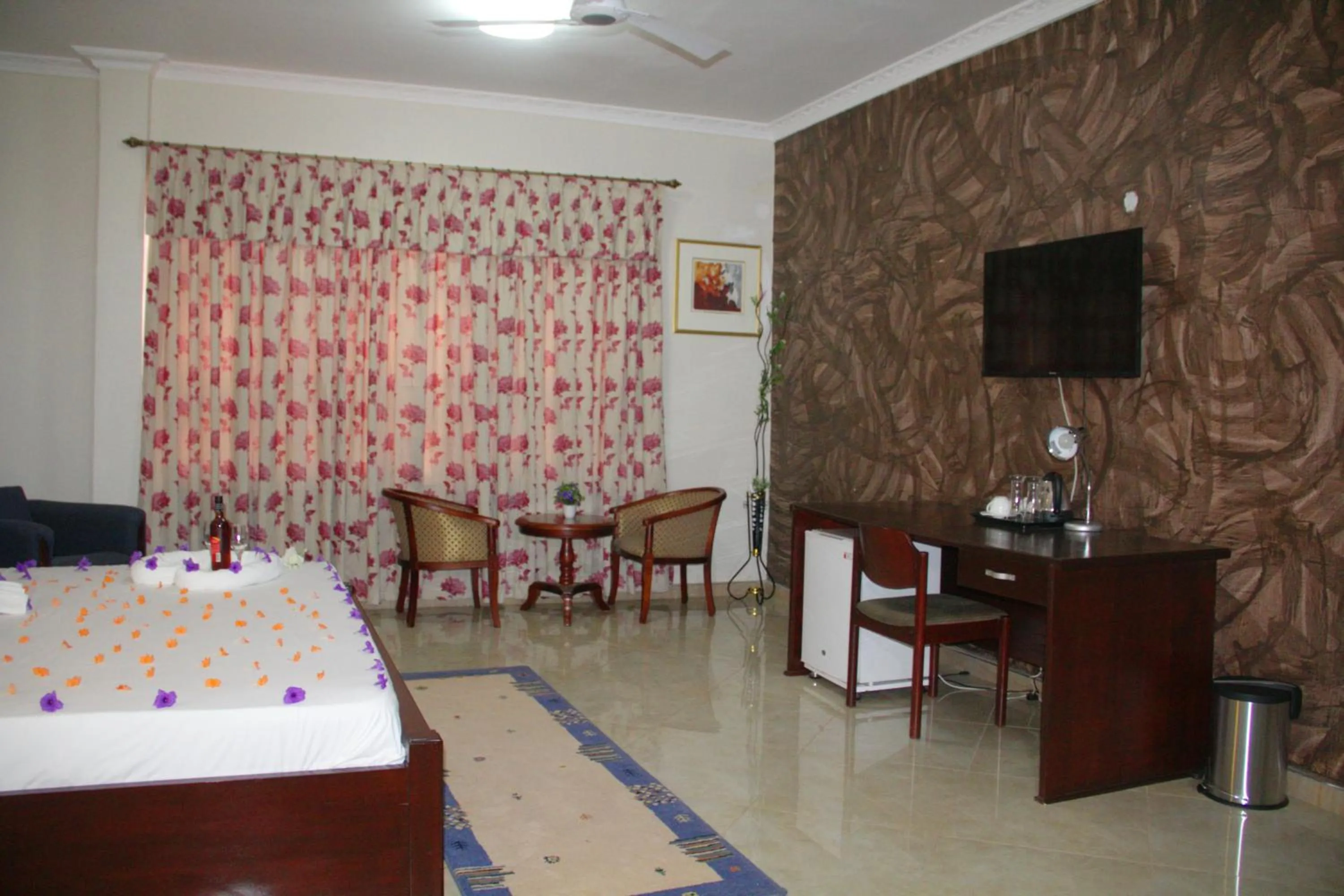 Bed in Gold Plus Hotel Ghana