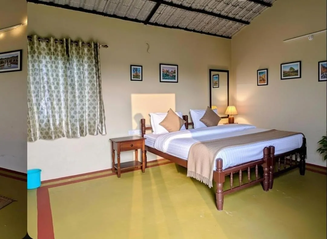 Bedroom, Bed in Ranthambhore Tiger Village