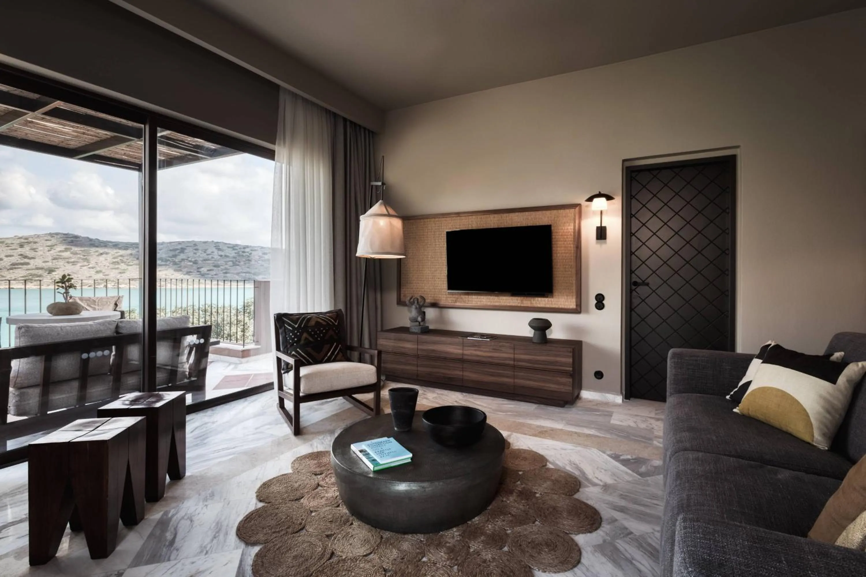 Living room in Domes of Elounda, Autograph Collection