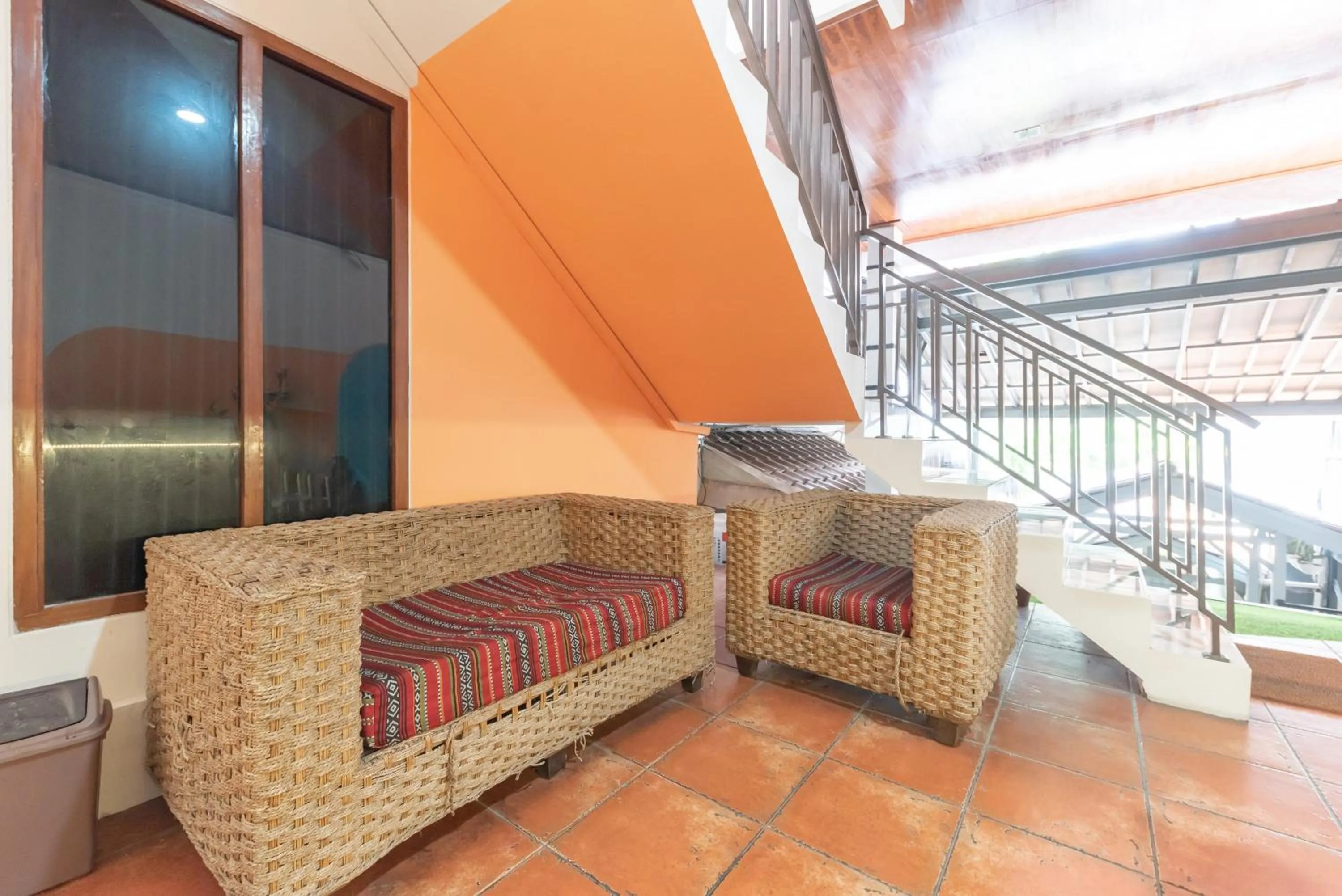 Seating area in Sans Stay Skyland Pasteur Bandung