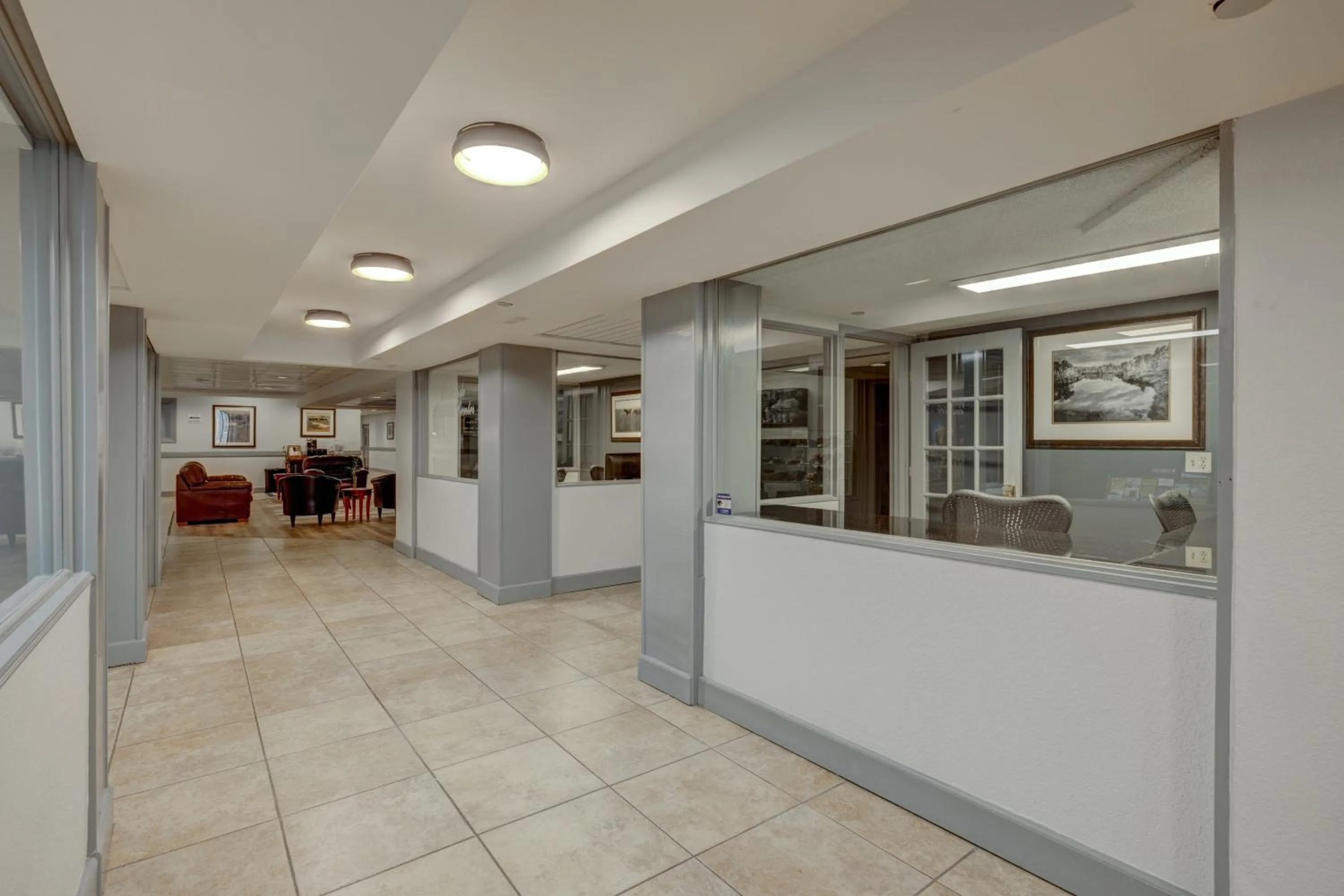 Lobby or reception in Riverside Hotel