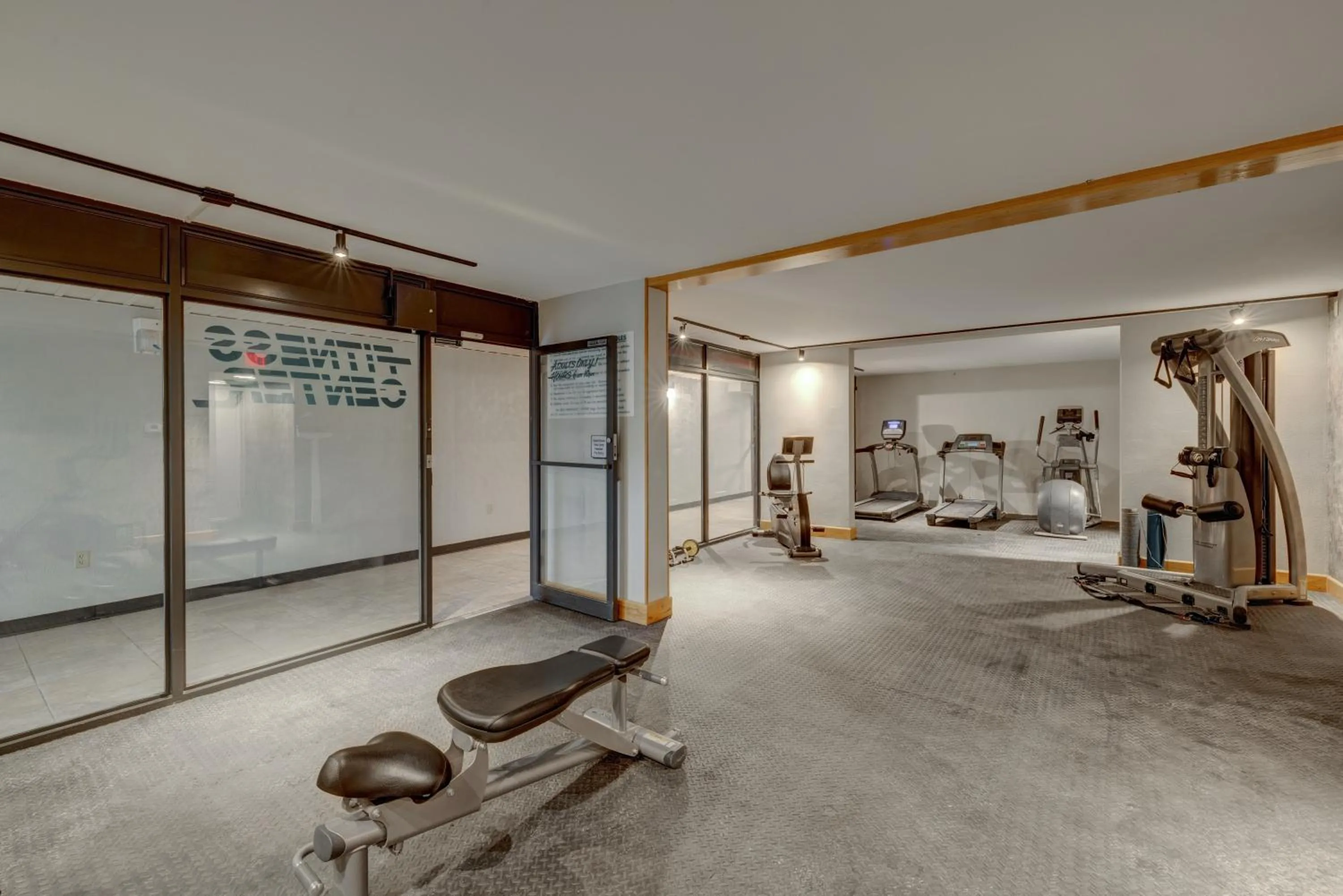 Fitness centre/facilities in Riverside Hotel