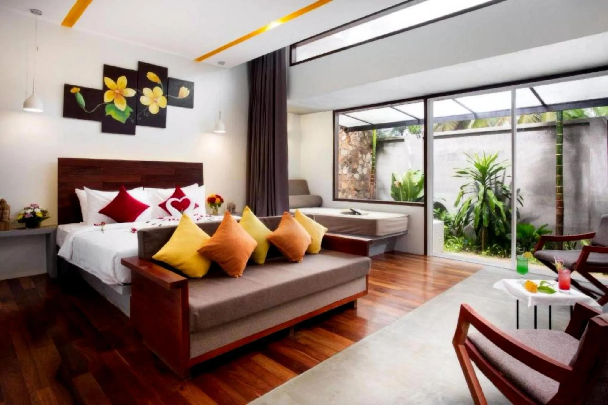 Bed in The Calm Oasis