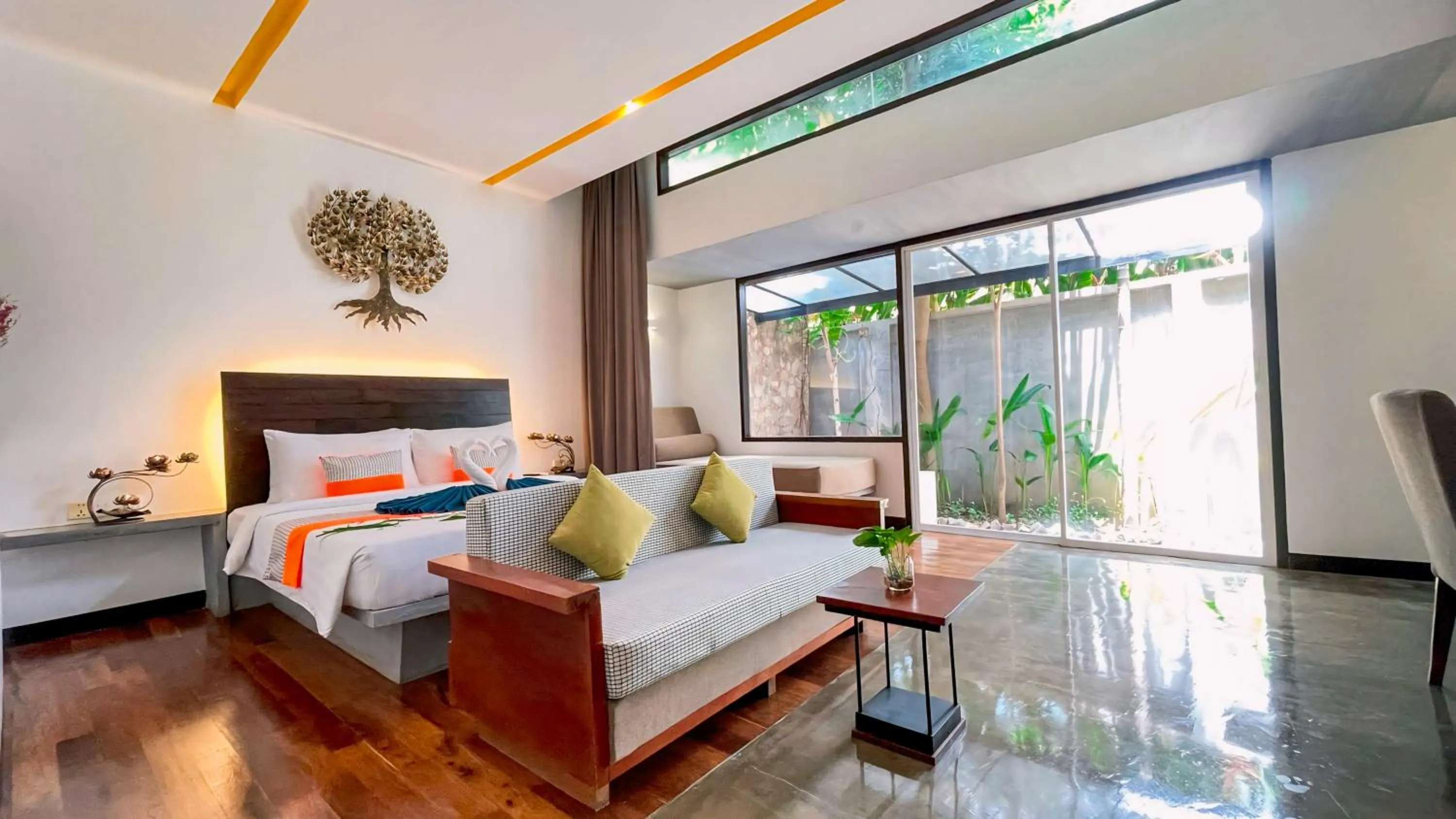 Bed in The Calm Oasis