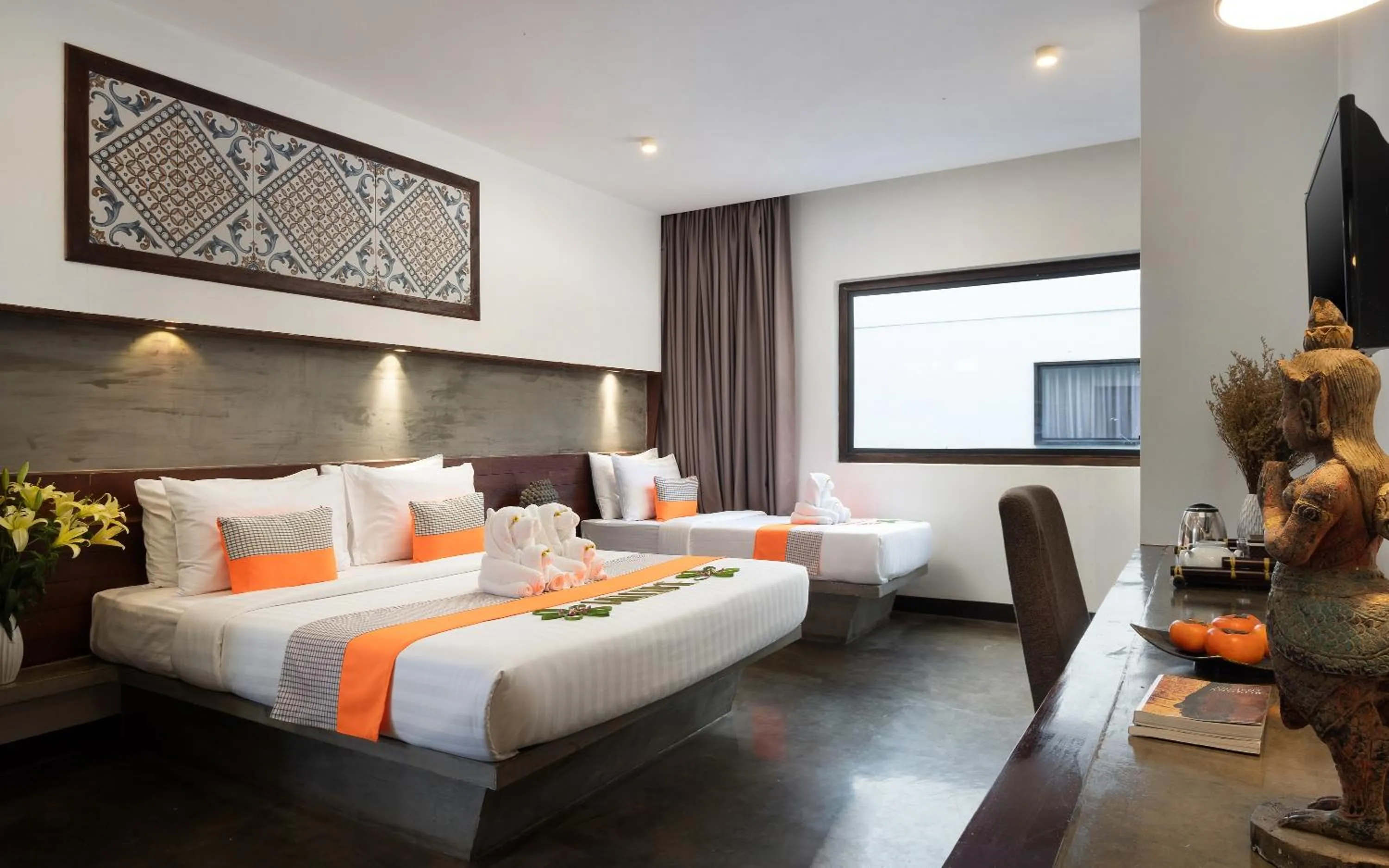 Bed in The Calm Oasis