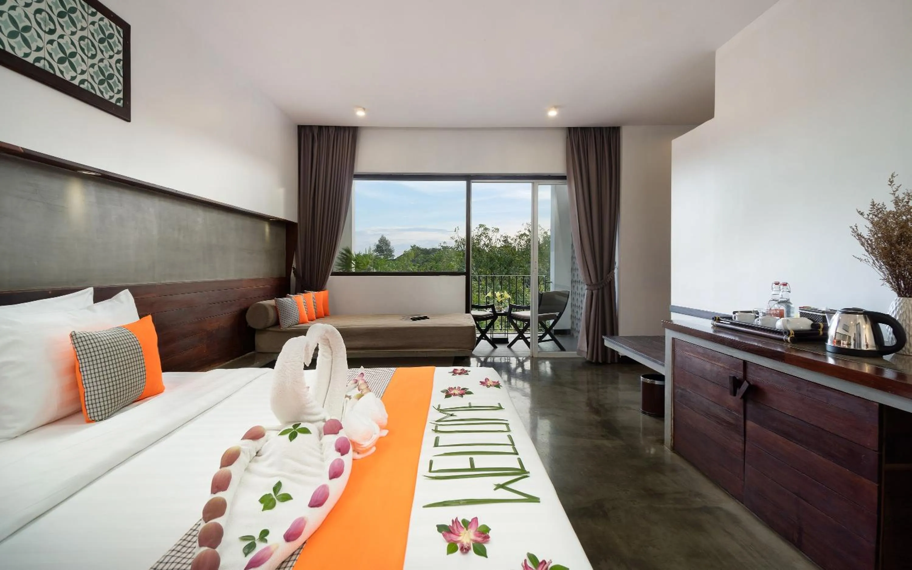 Bed in The Calm Oasis