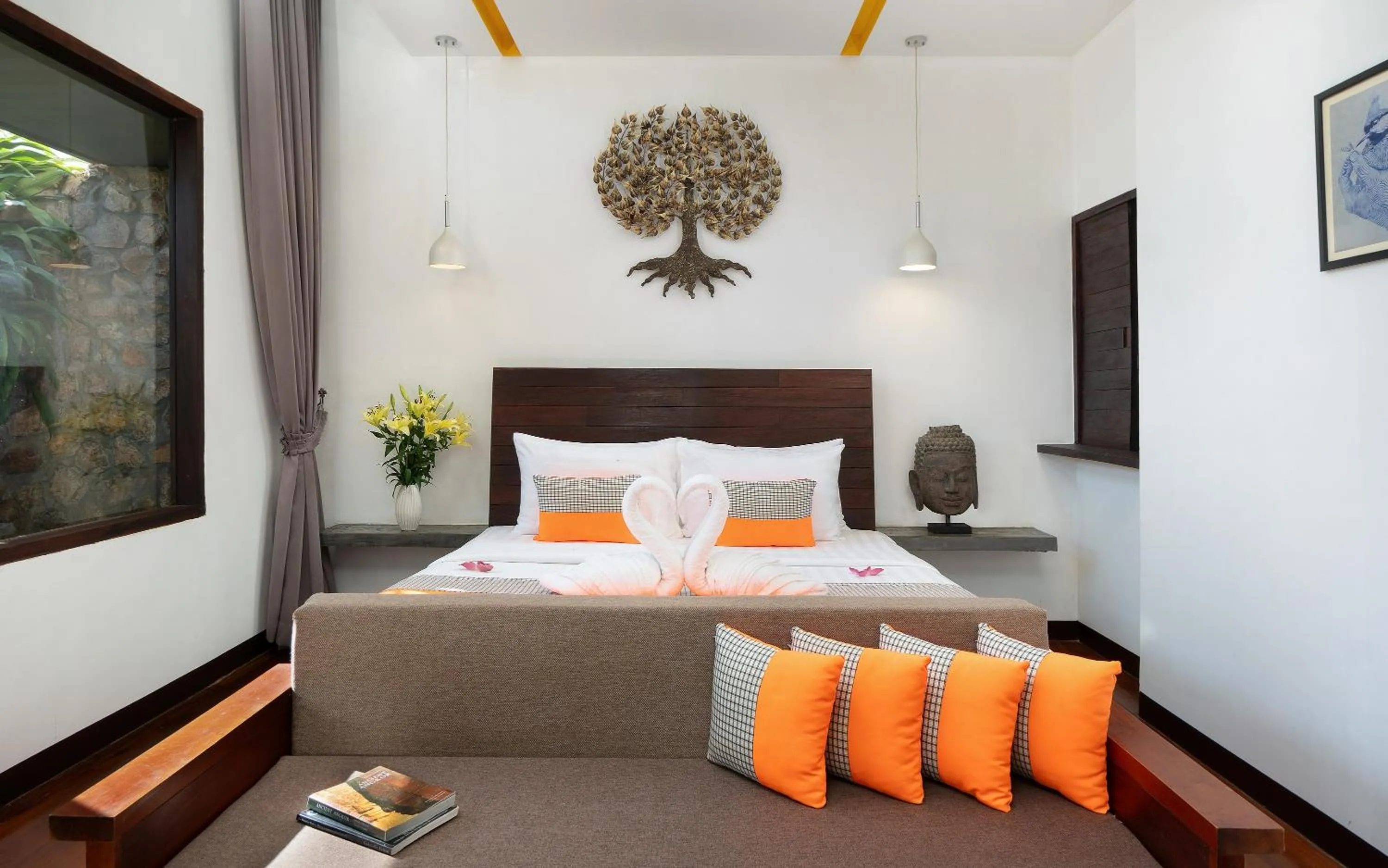 Bed in The Calm Oasis