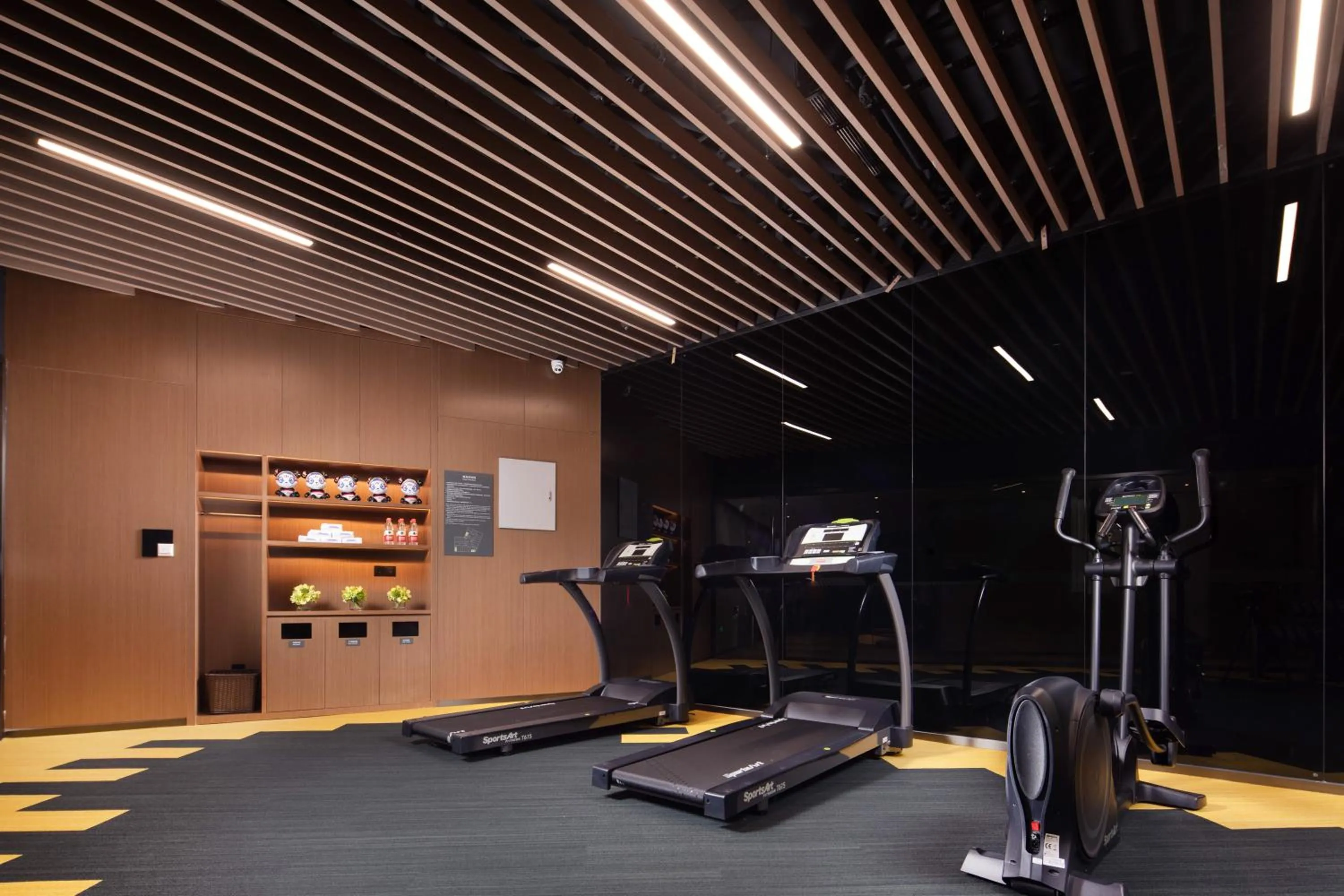 Fitness centre/facilities in Hilton Hotel by Hampton Wuhan Zhongnan Street Branch